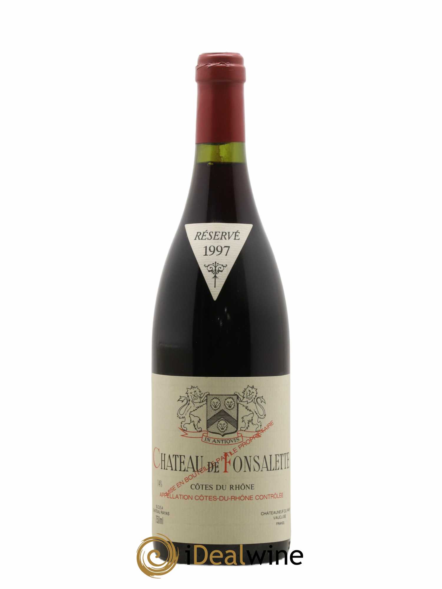 Côtes-du-Rhône Château de Fonsalette Emmanuel Reynaud 1997 - Lot de 1 bouteille - 0