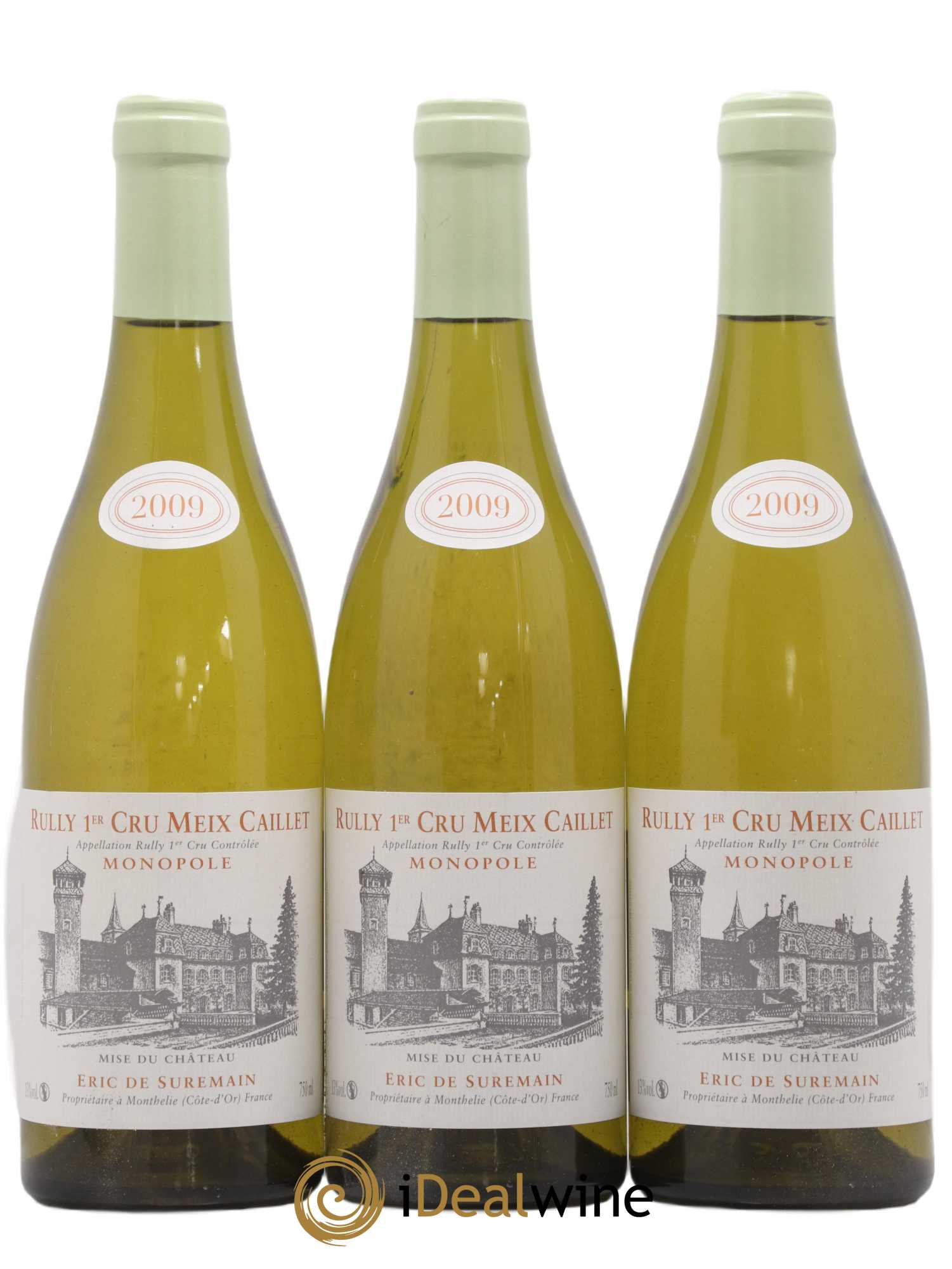 Rully 1er Cru Meix Caillet De Suremain 2009 - Lot de 3 bouteilles - 0