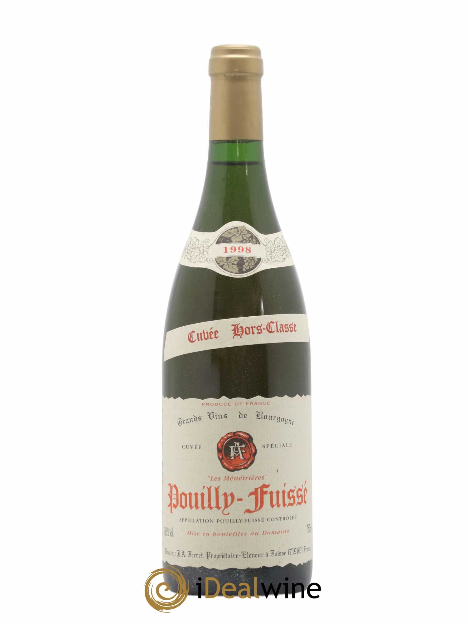 Pouilly-Fuissé 1er Cru Hors Classe Les Ménétrières J.A. Ferret (Domaine) 1998 - Lot de 1 bouteille - 0