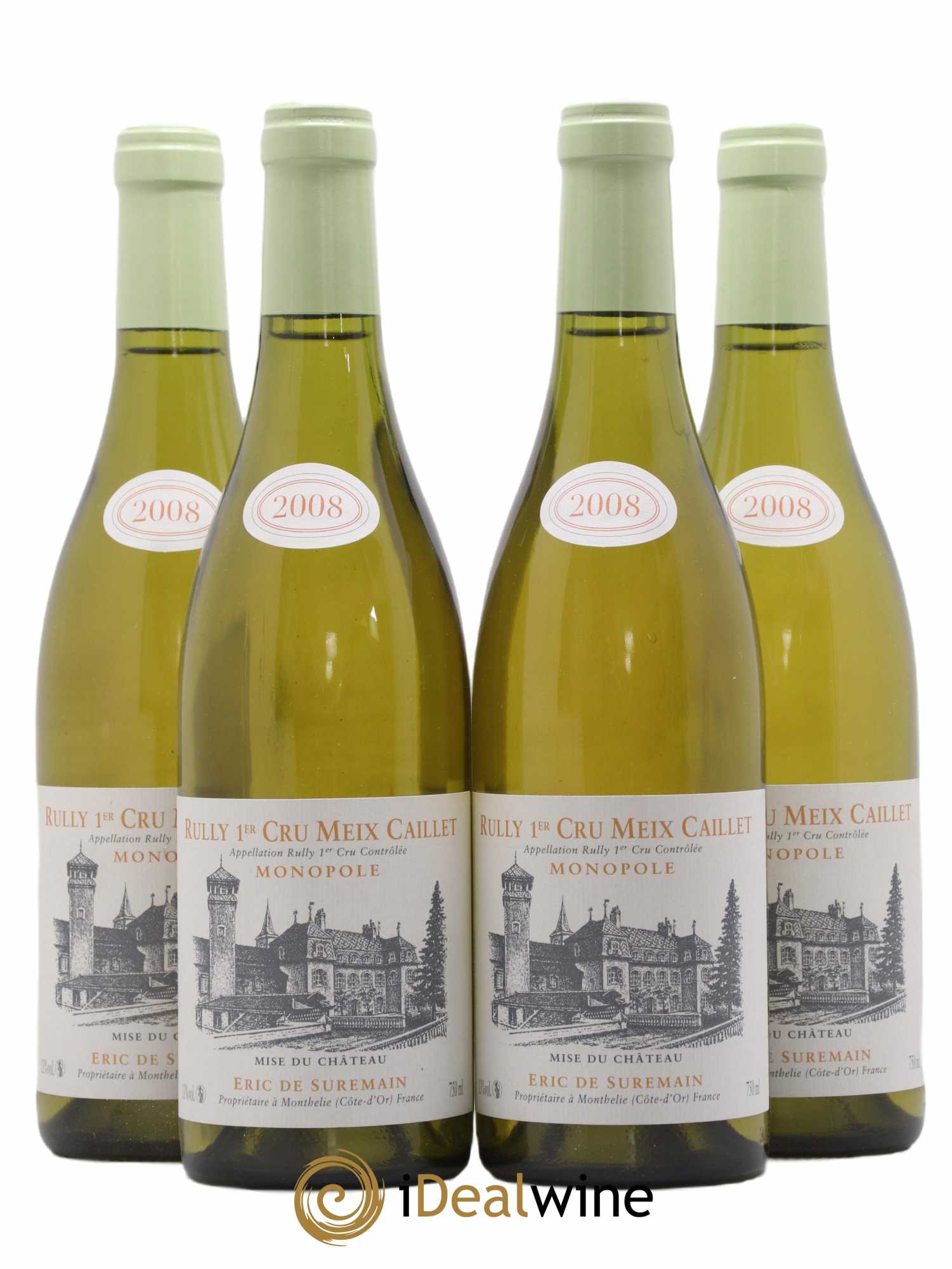 Rully 1er Cru Meix Caillet De Suremain 2008 - Lot de 4 bouteilles - 0