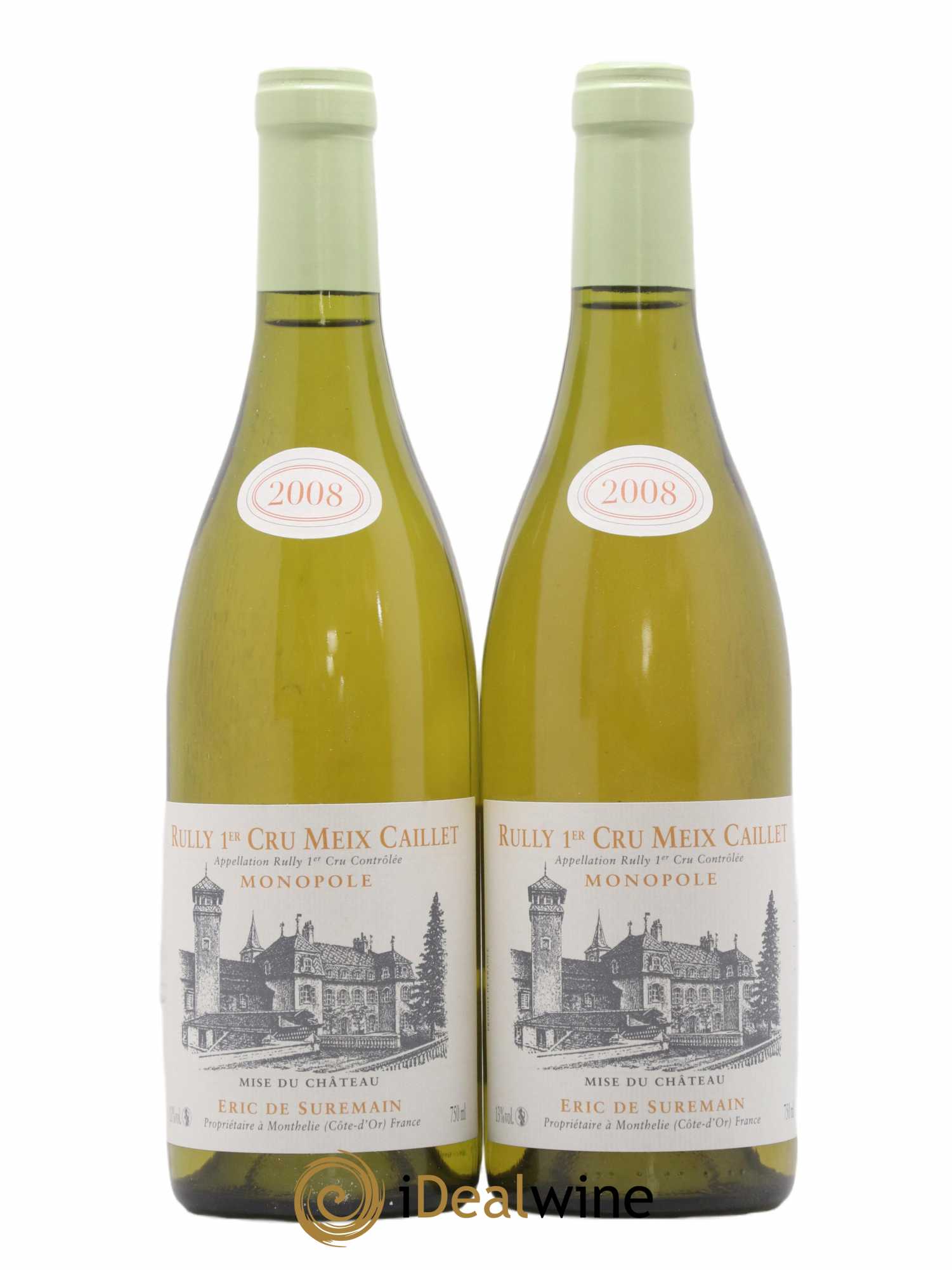Rully 1er Cru Meix Caillet De Suremain 2008 - Lot de 2 bouteilles - 0
