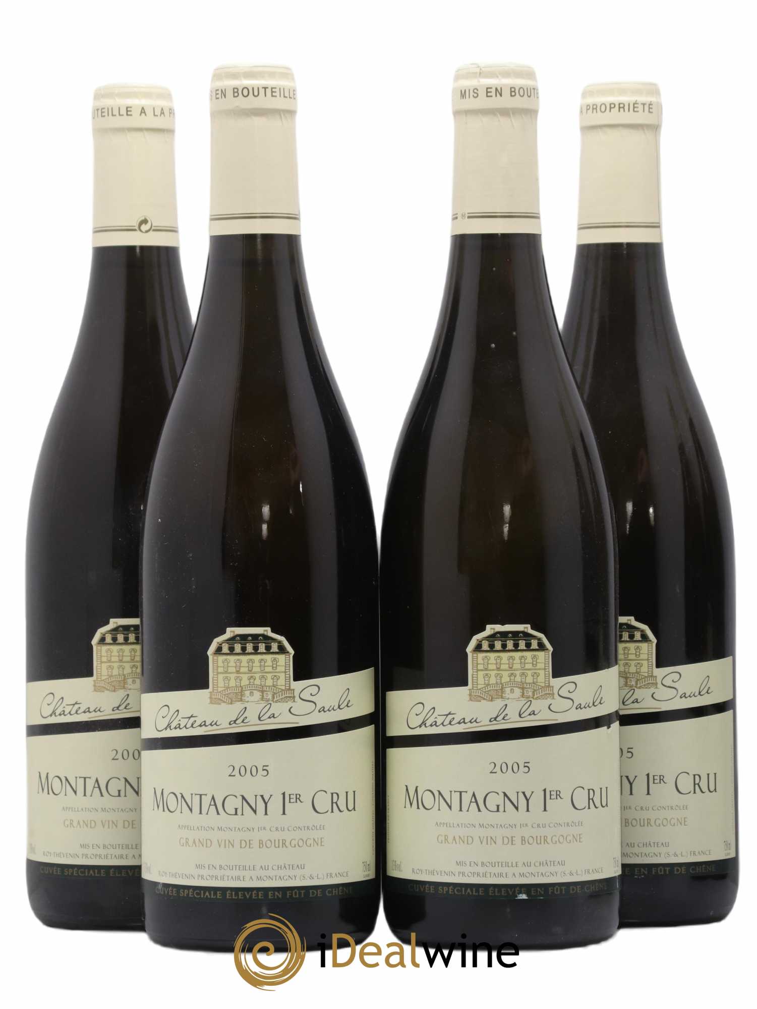 Montagny 1er Cru Château de la Saule Roger Thevenin 2005 - Lotto di 4 bottiglie - 0