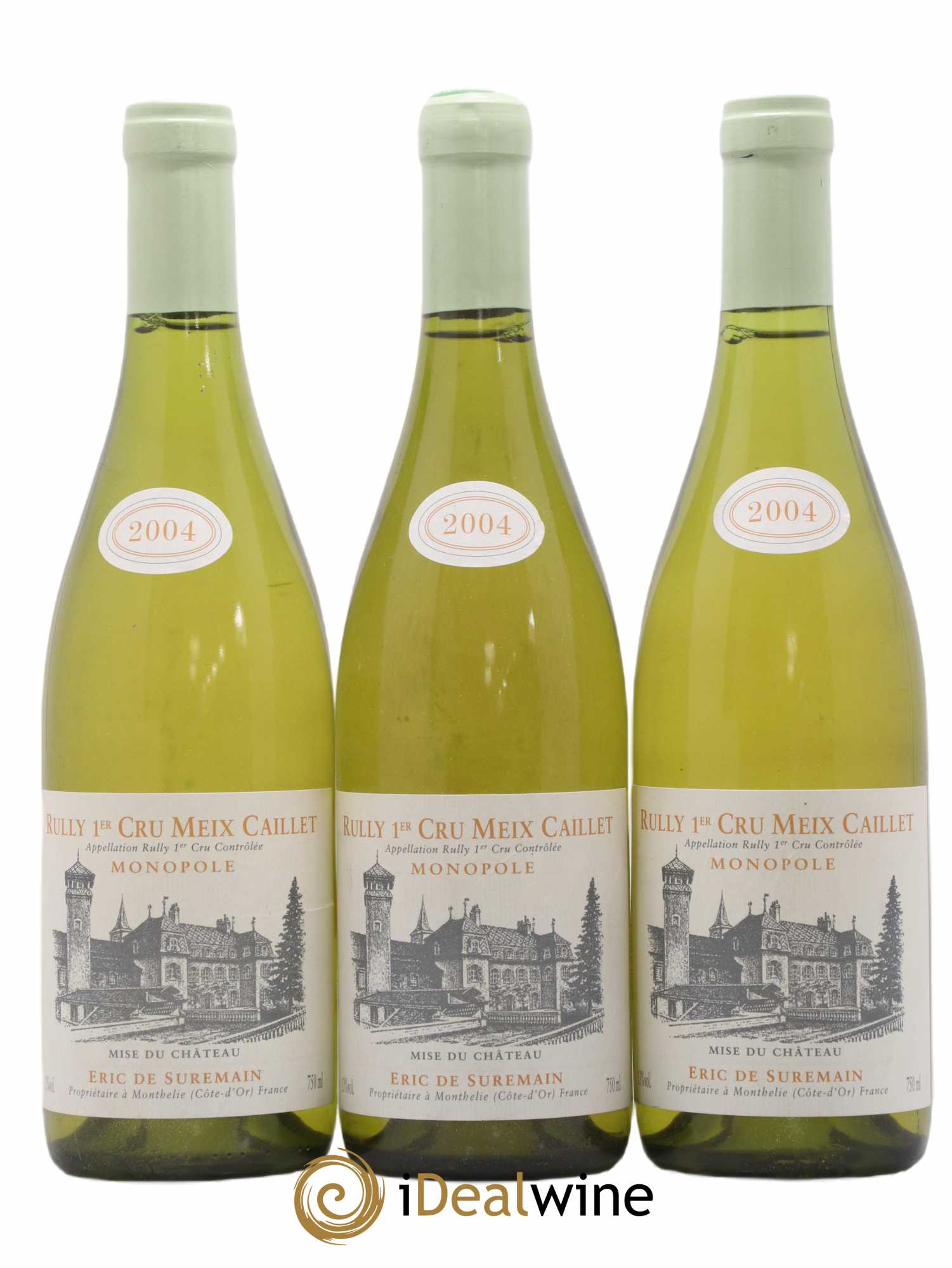Rully 1er Cru Meix Caillet De Suremain 2004 - Lot de 3 bouteilles - 0