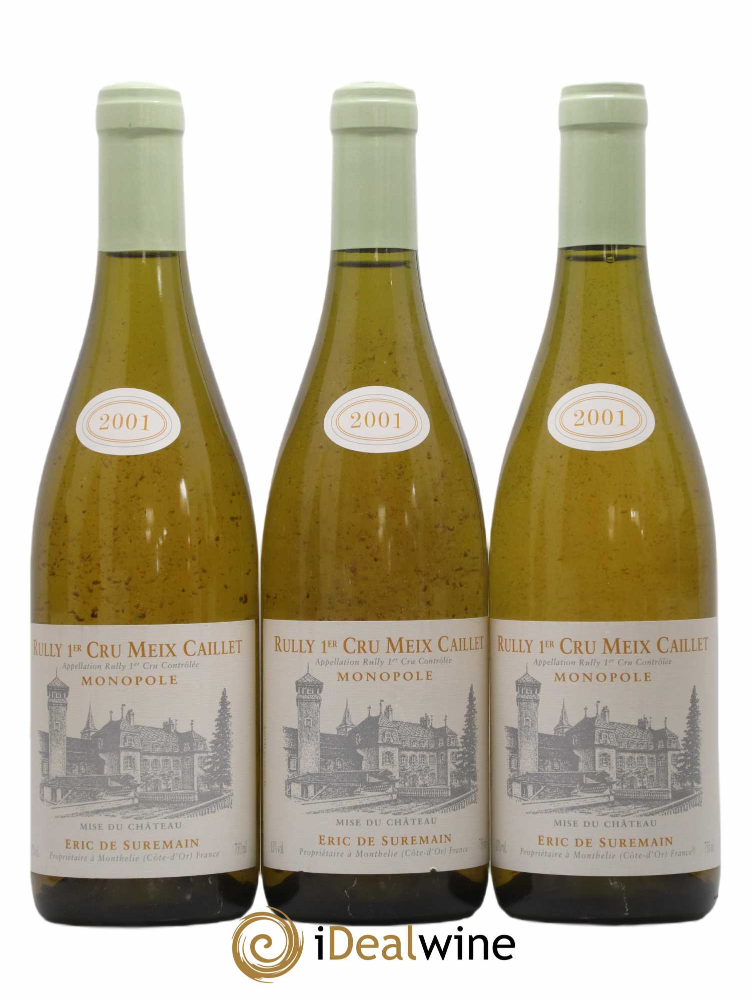 Rully 1er Cru Meix Caillet De Suremain 2001 - Lot de 3 bouteilles - 0