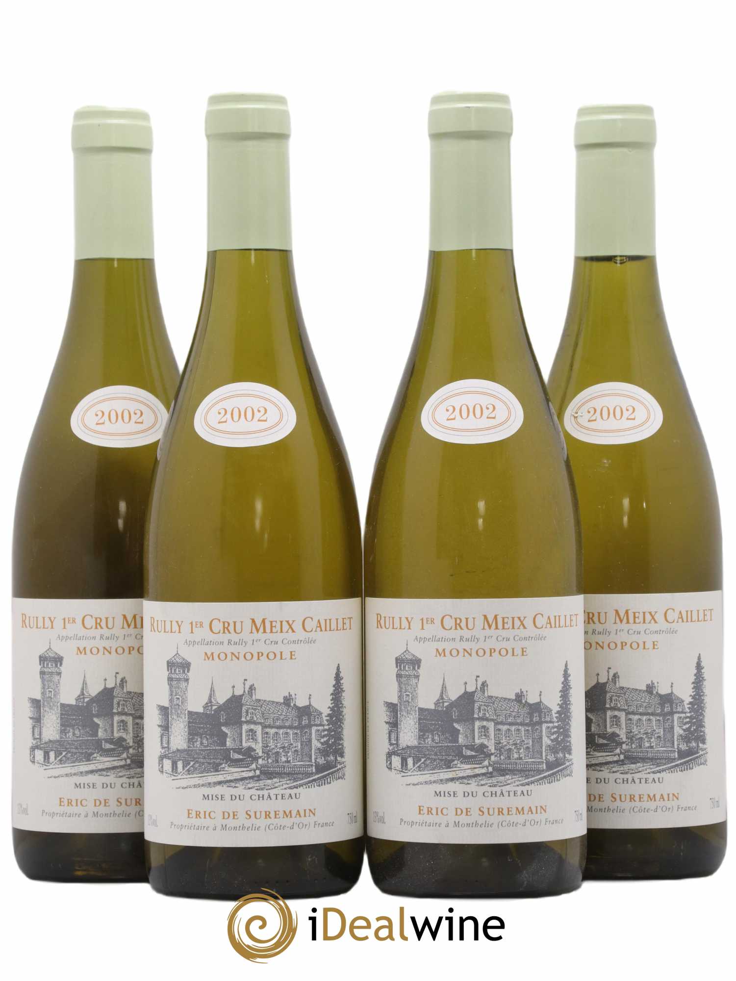 Rully 1er Cru Meix Caillet De Suremain 2002 - Lot de 4 bouteilles - 0
