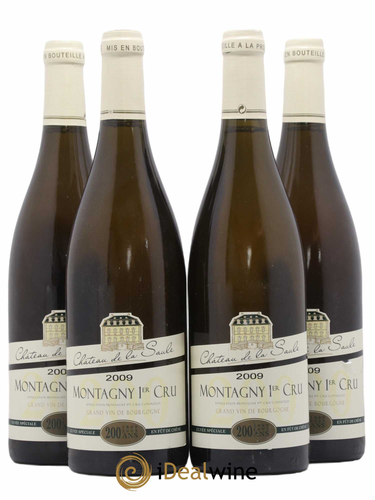 Montagny 1er Cru Château de la Saule Roger Thevenin 2009 - Posten von 4 Flaschen - 0