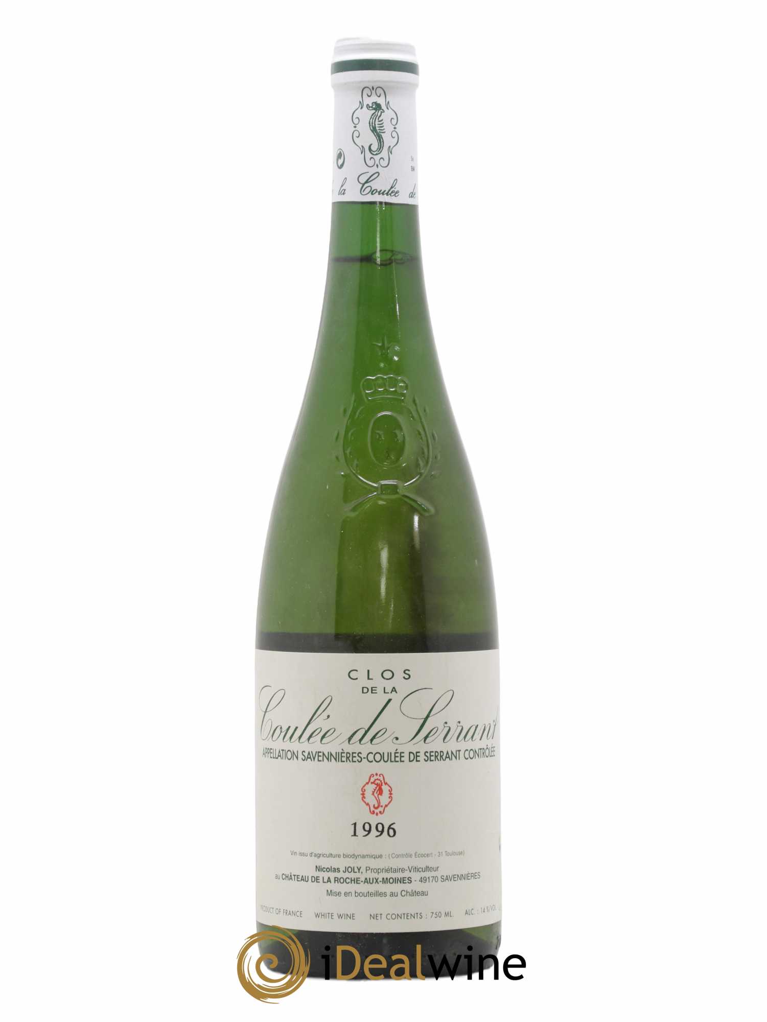 Savennières Clos de la Coulée de Serrant Vignobles de la Coulée de Serrant - Nicolas Joly 1996 - Lot de 1 bouteille - 0