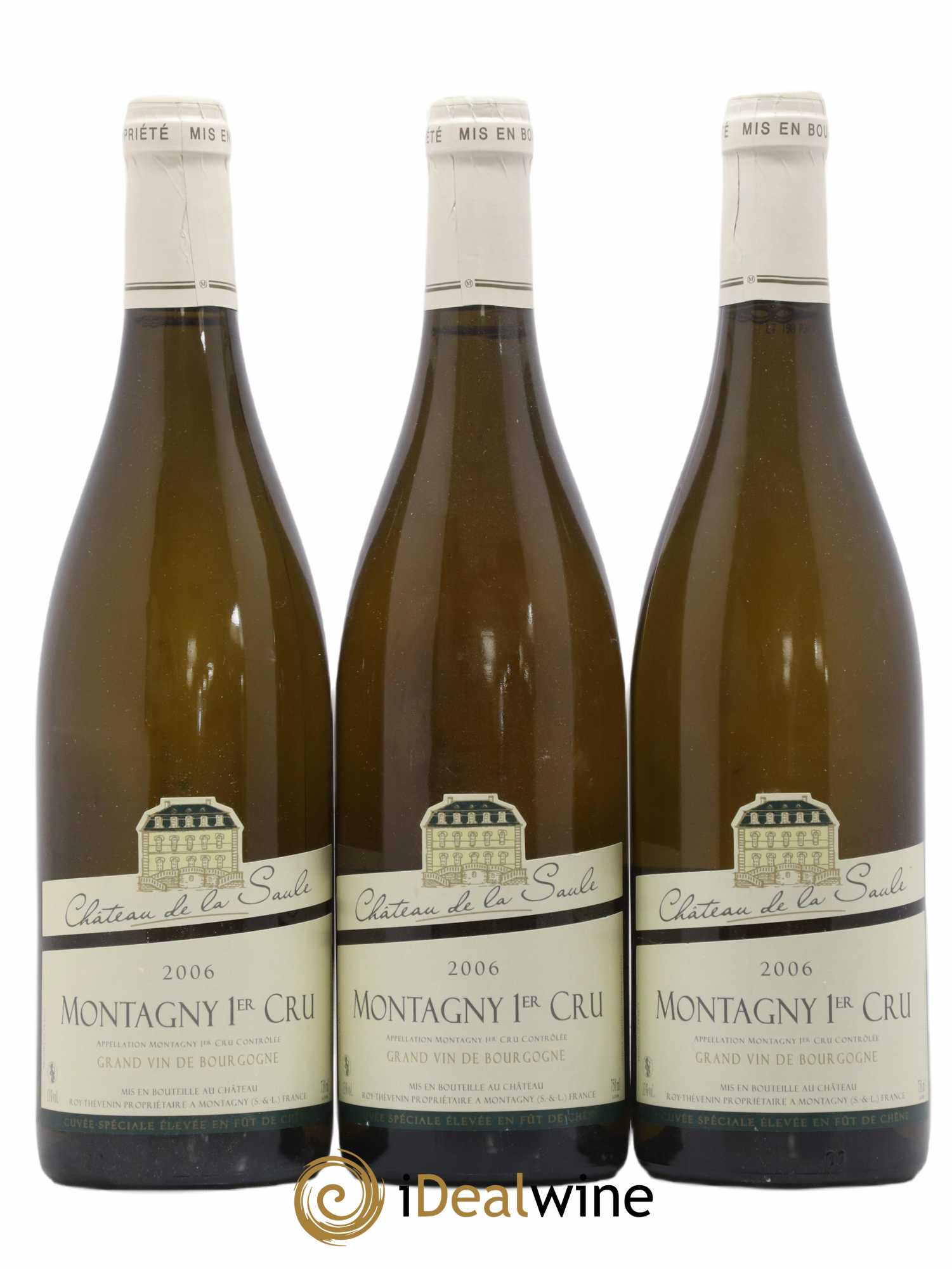 Montagny 1er Cru Château de la Saule Roger Thevenin 2006 - Posten von 3 Flaschen - 0