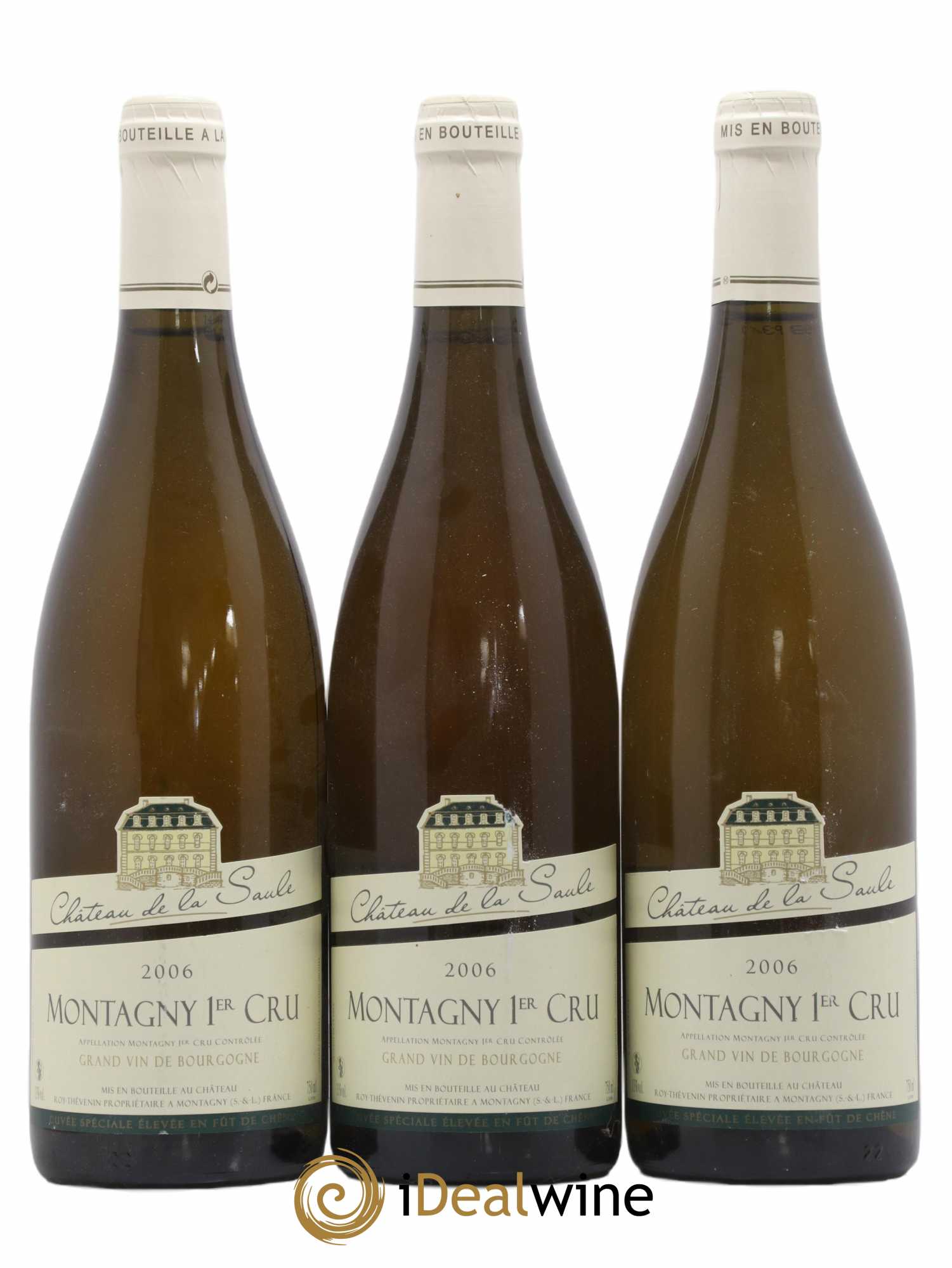Montagny 1er Cru Château de la Saule Roger Thevenin 2006 - Posten von 3 Flaschen - 0