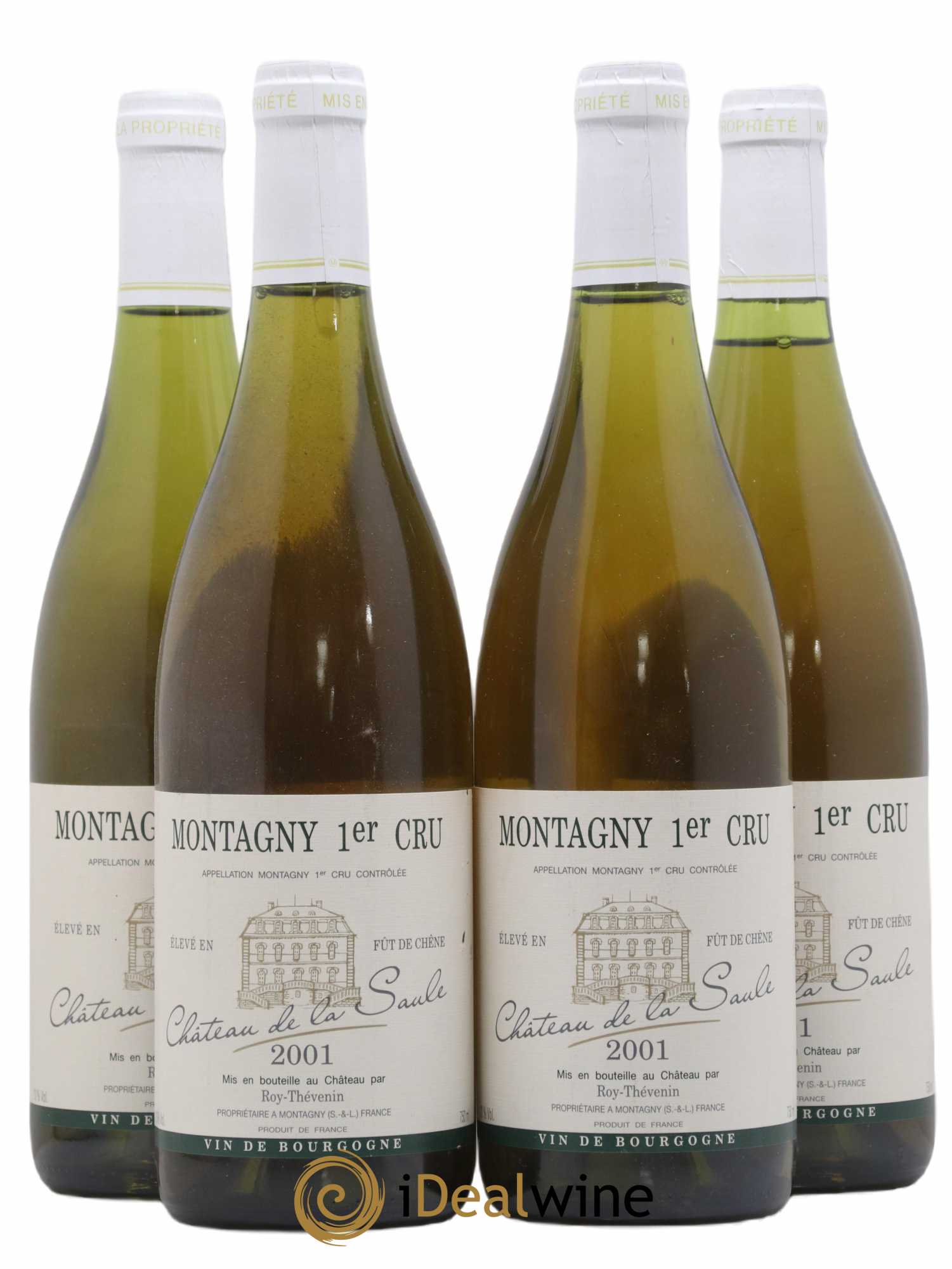 Montagny 1er Cru Château de la Saule Roger Thevenin 2001 - Lotto di 4 bottiglie - 0