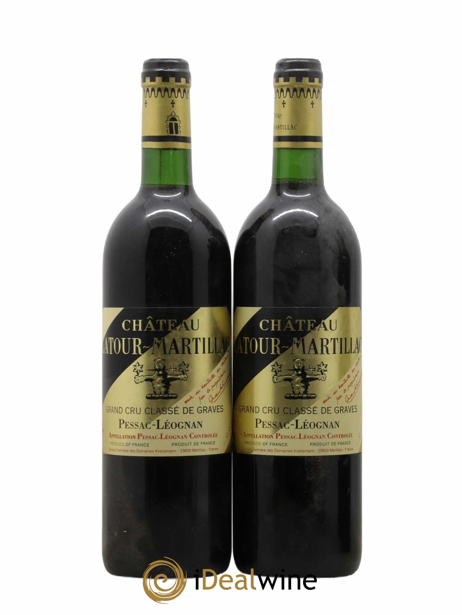 Château Latour-Martillac Cru Classé de Graves 1995 - Lot de 2 bouteilles - 0