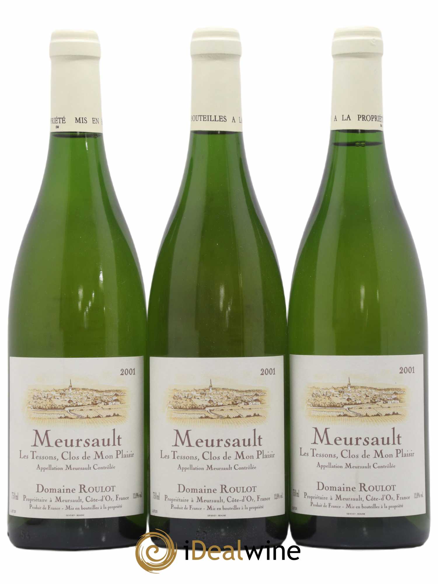Meursault Les Tessons Clos de Mon plaisir Roulot (Domaine) 2001 - Posten von 3 Flaschen - 0