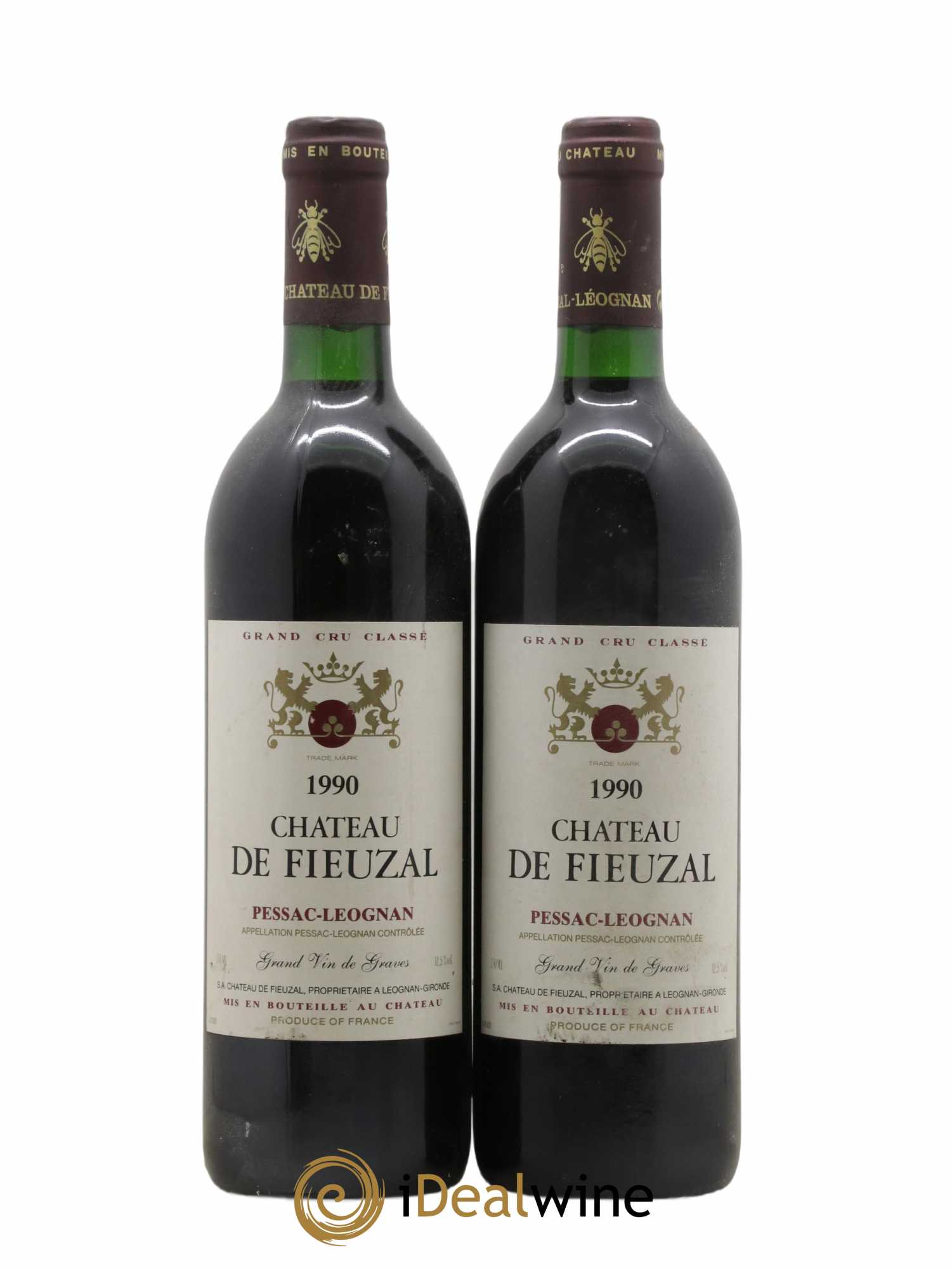 Château de Fieuzal Cru Classé de Graves 1990 - Lot de 2 bouteilles - 0