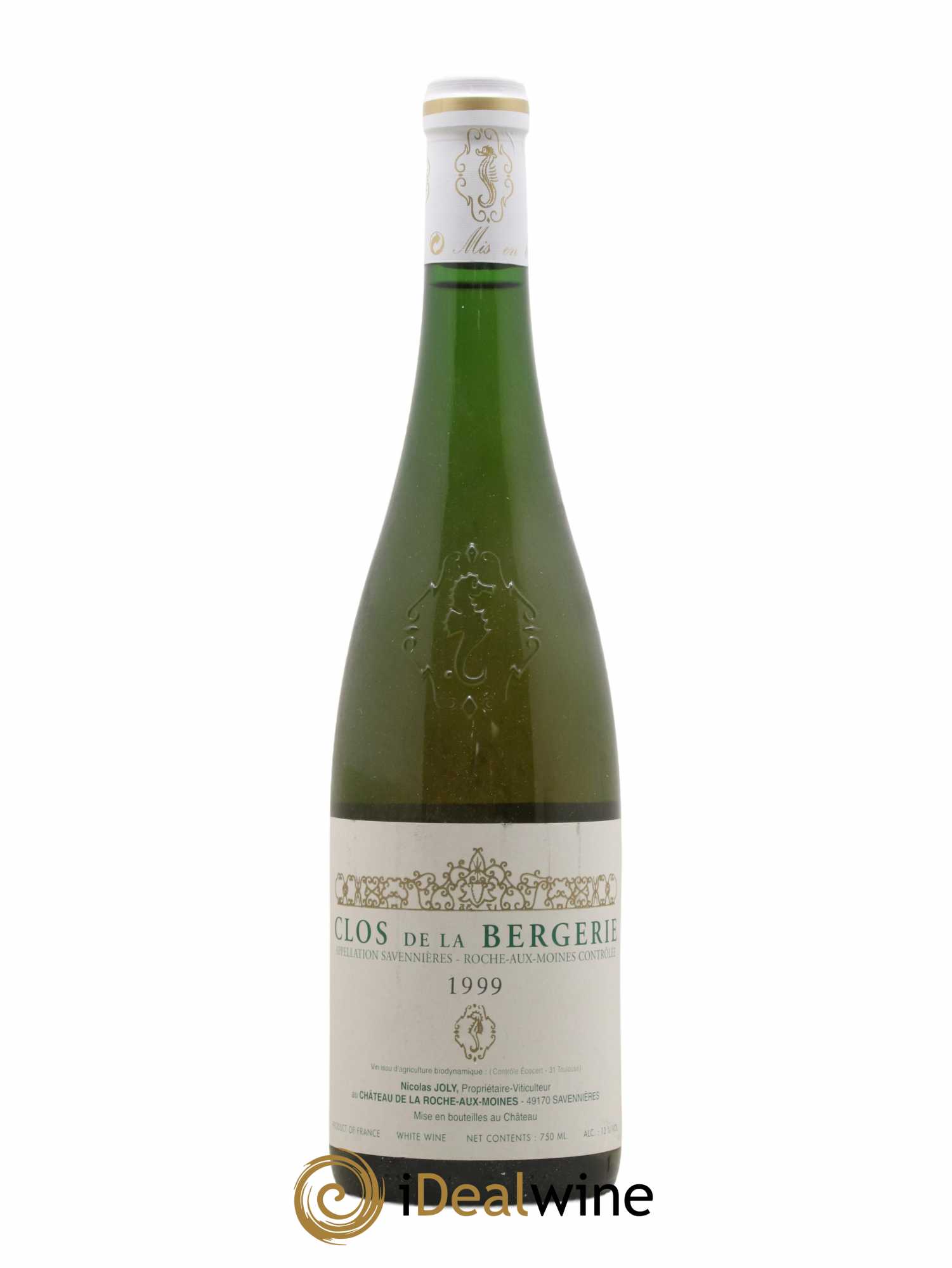 Savennières Roche aux Moines Clos de la Bergerie Vignobles de la Coulée de Serrant - Nicolas Joly 1999 - Lot de 1 bouteille - 0