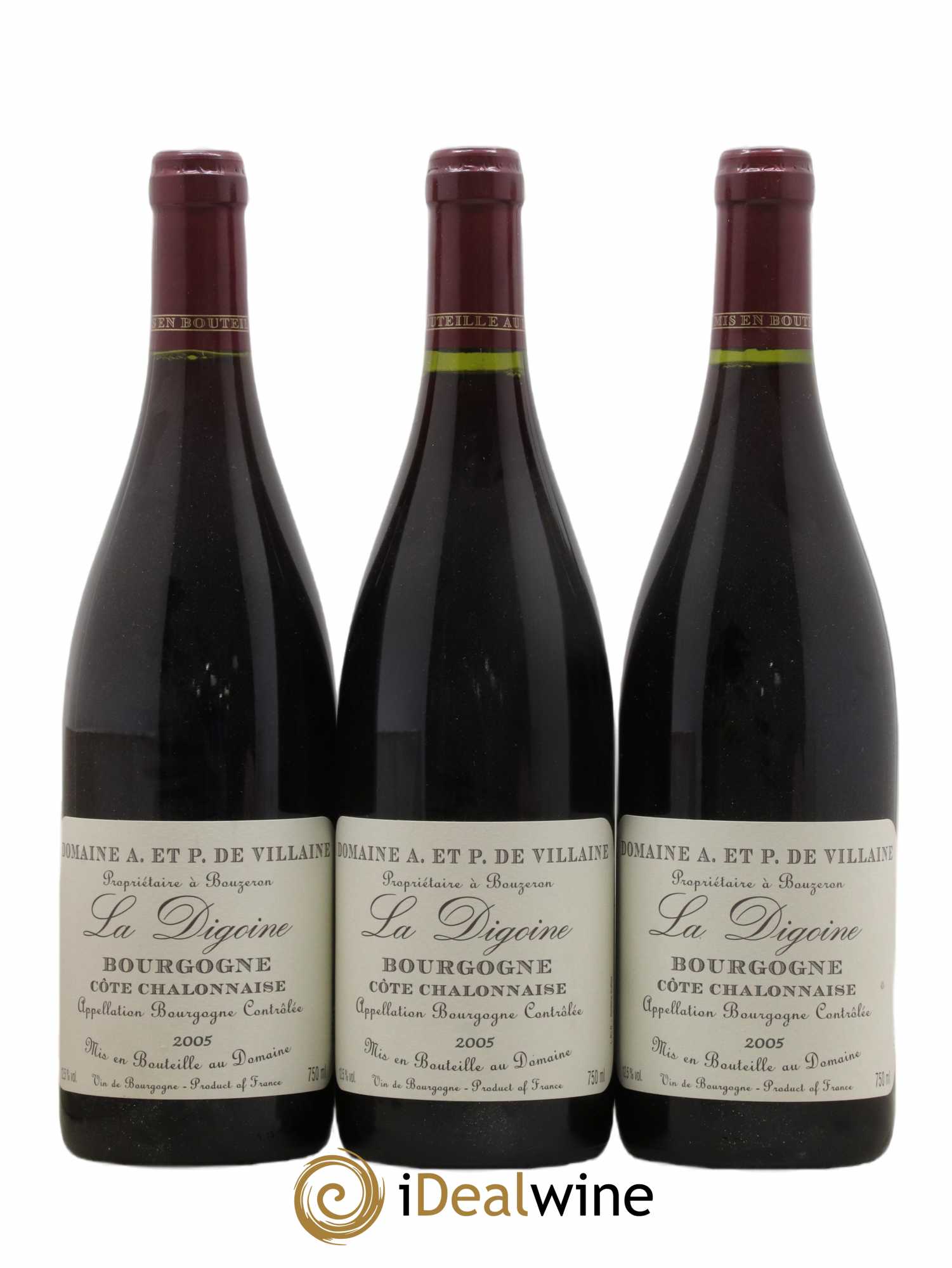 Bourgogne La Digoine Domaine de Villaine 2005 - Lot de 3 bouteilles - 0