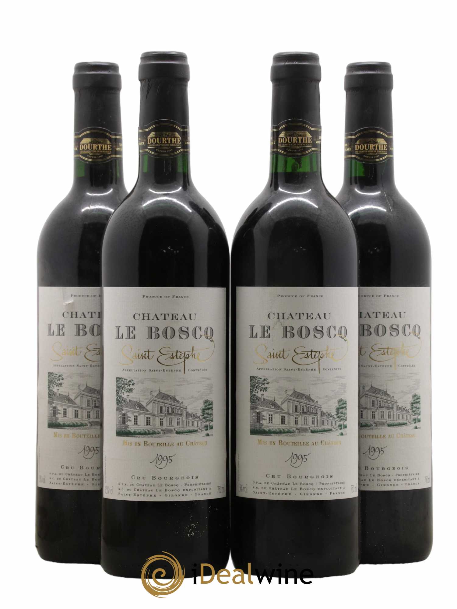 Château le Boscq Cru Bourgeois 1995 - Lot de 4 bouteilles - 0