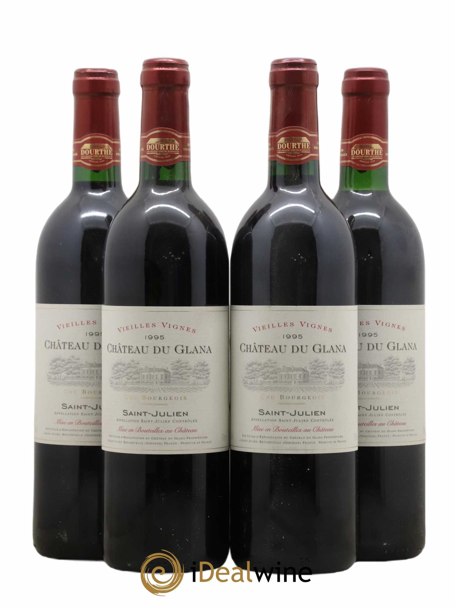 Château du Glana (sans prix de réserve) 1995 - Lot de 4 bouteilles - 0