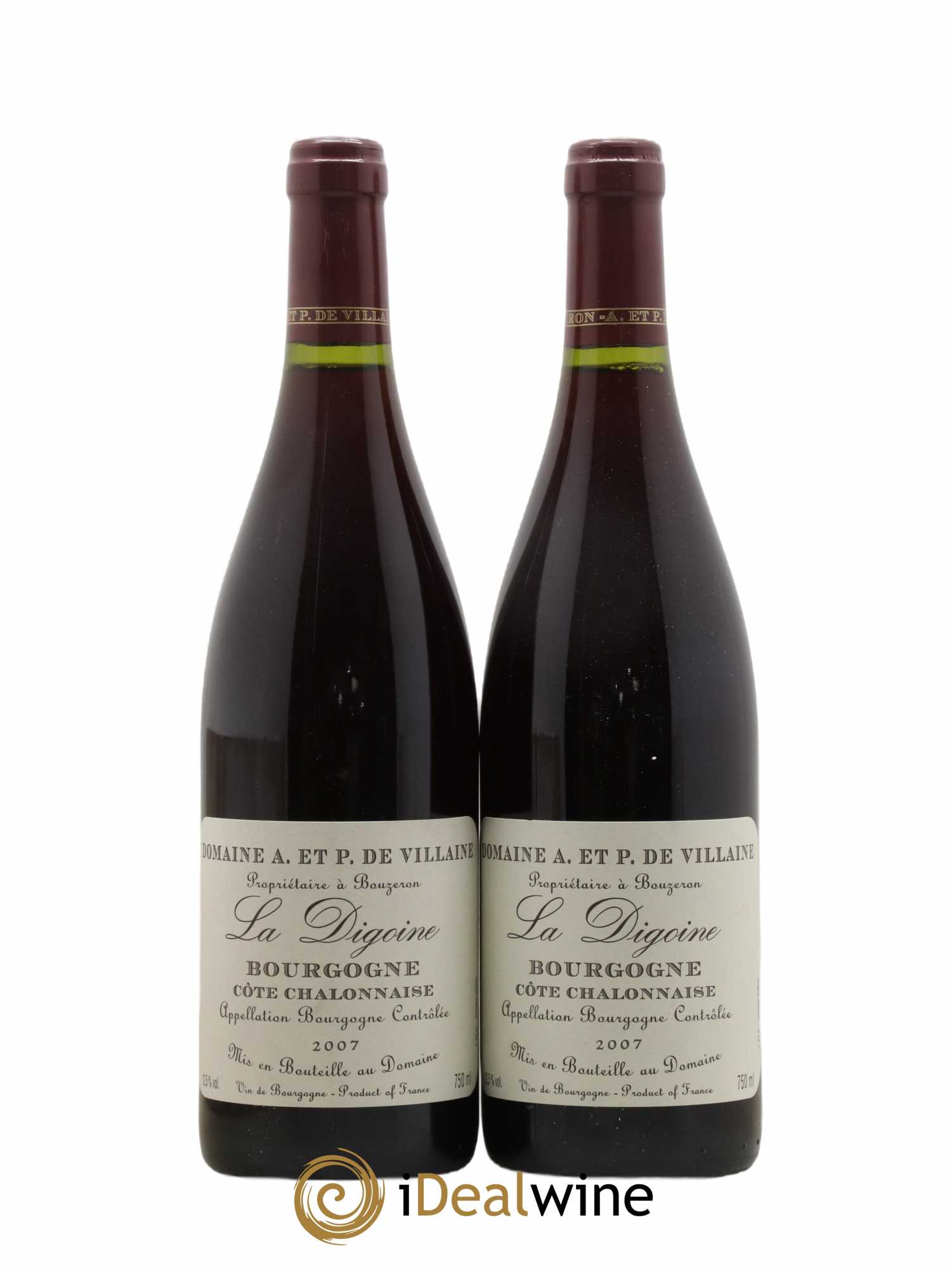 Bourgogne La Digoine Domaine de Villaine 2007 - Lot de 2 bouteilles - 0