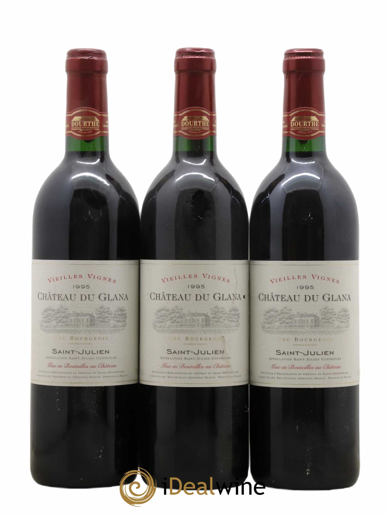 Château du Glana 1995 - Lot de 3 bouteilles - 0