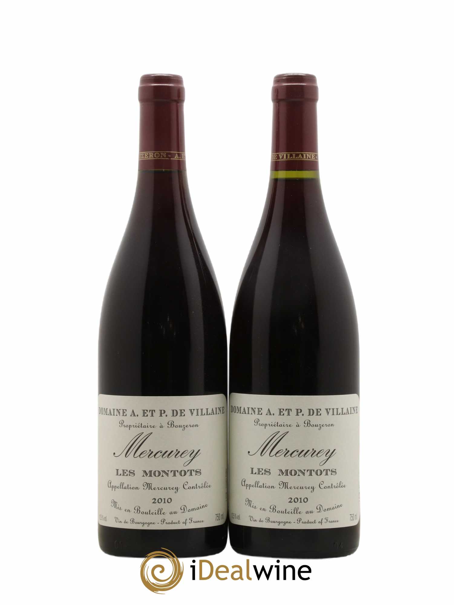 Mercurey Les Montots Domaine de Villaine 2010 - Lot de 2 bouteilles - 0