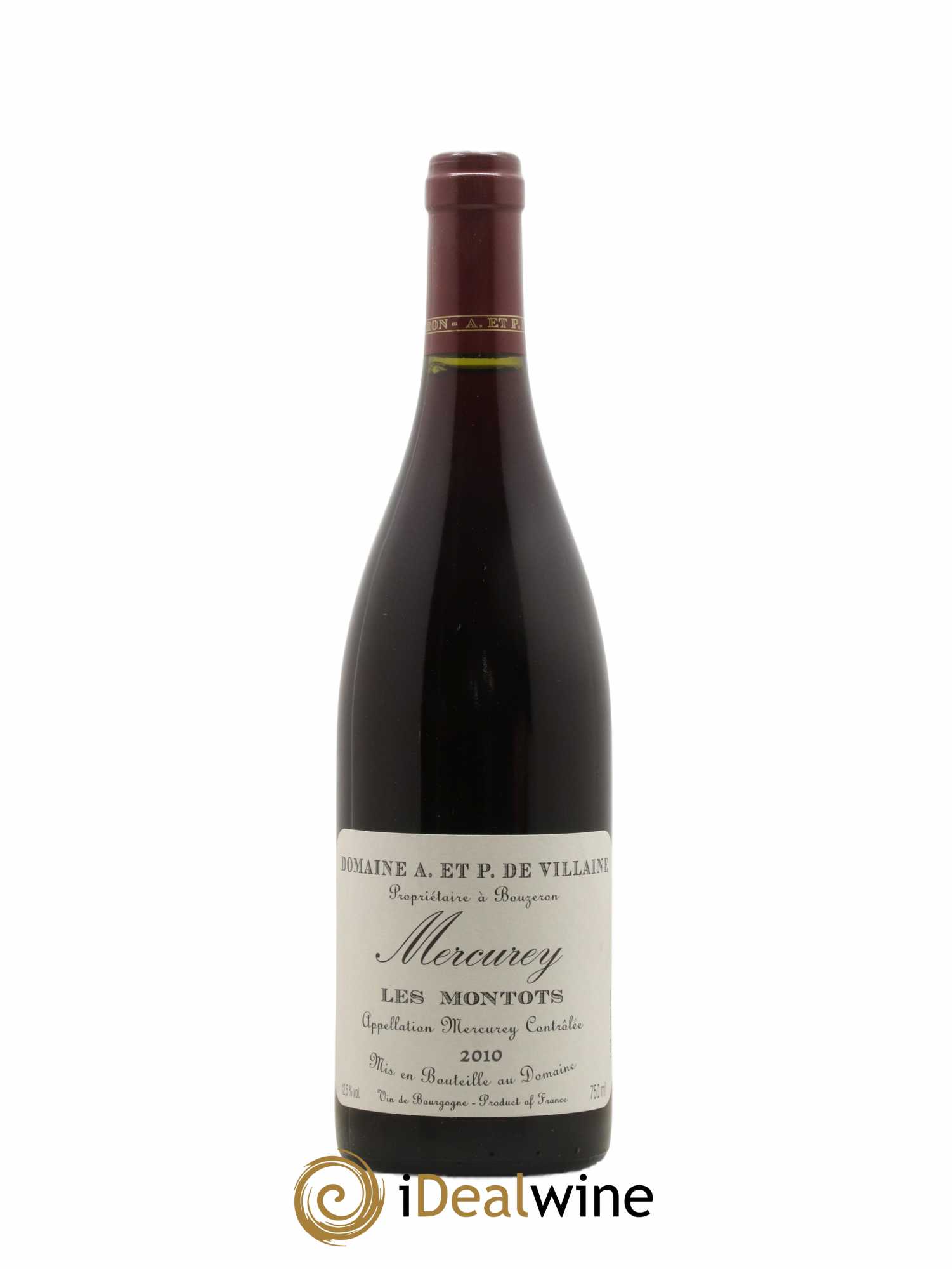 Mercurey Les Montots Domaine de Villaine 2010 - Lot de 1 bouteille - 0