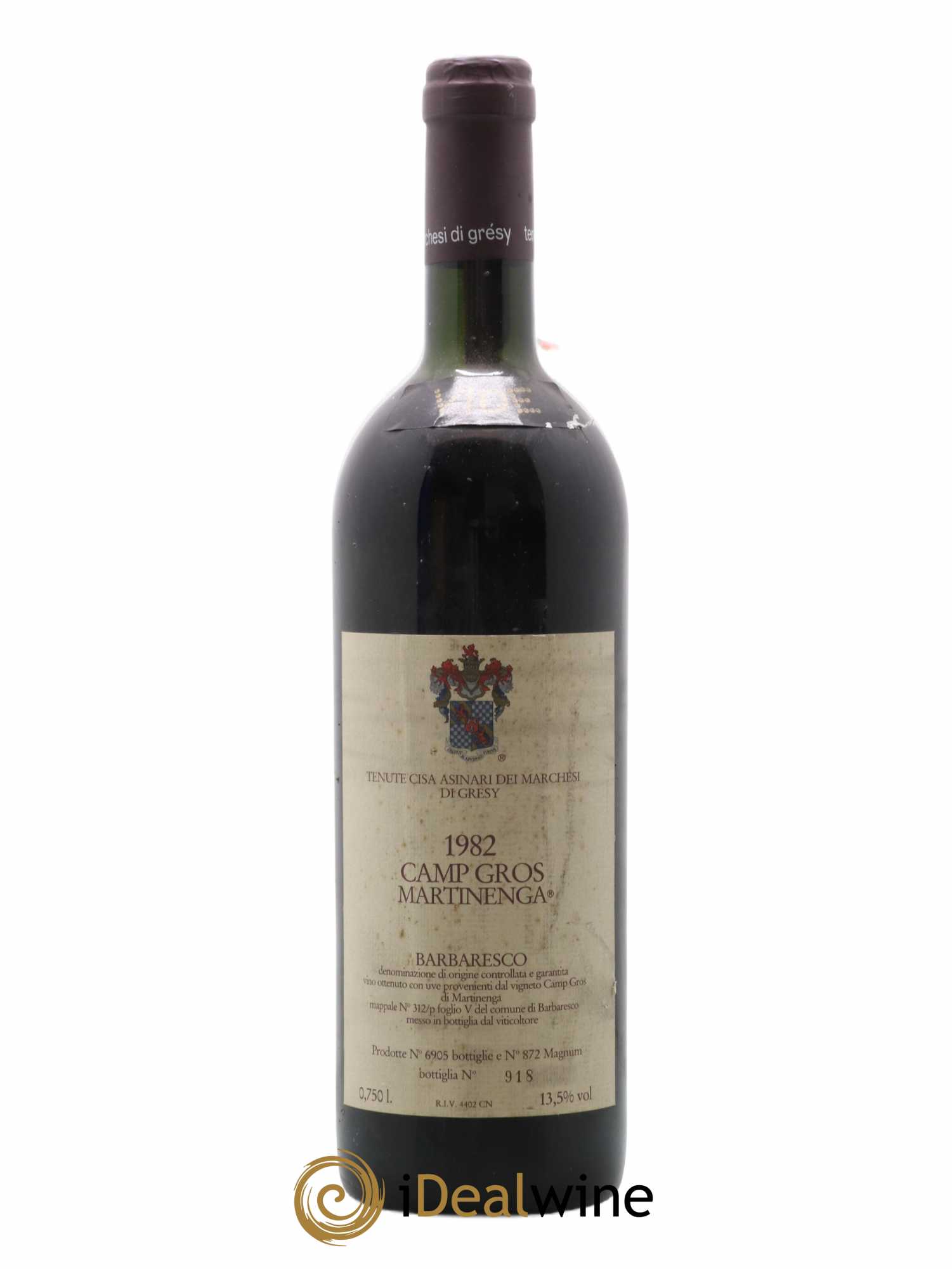 Barbaresco DOCG Camp Gros Martinenga 1982 - Lot de 1 bouteille - 0
