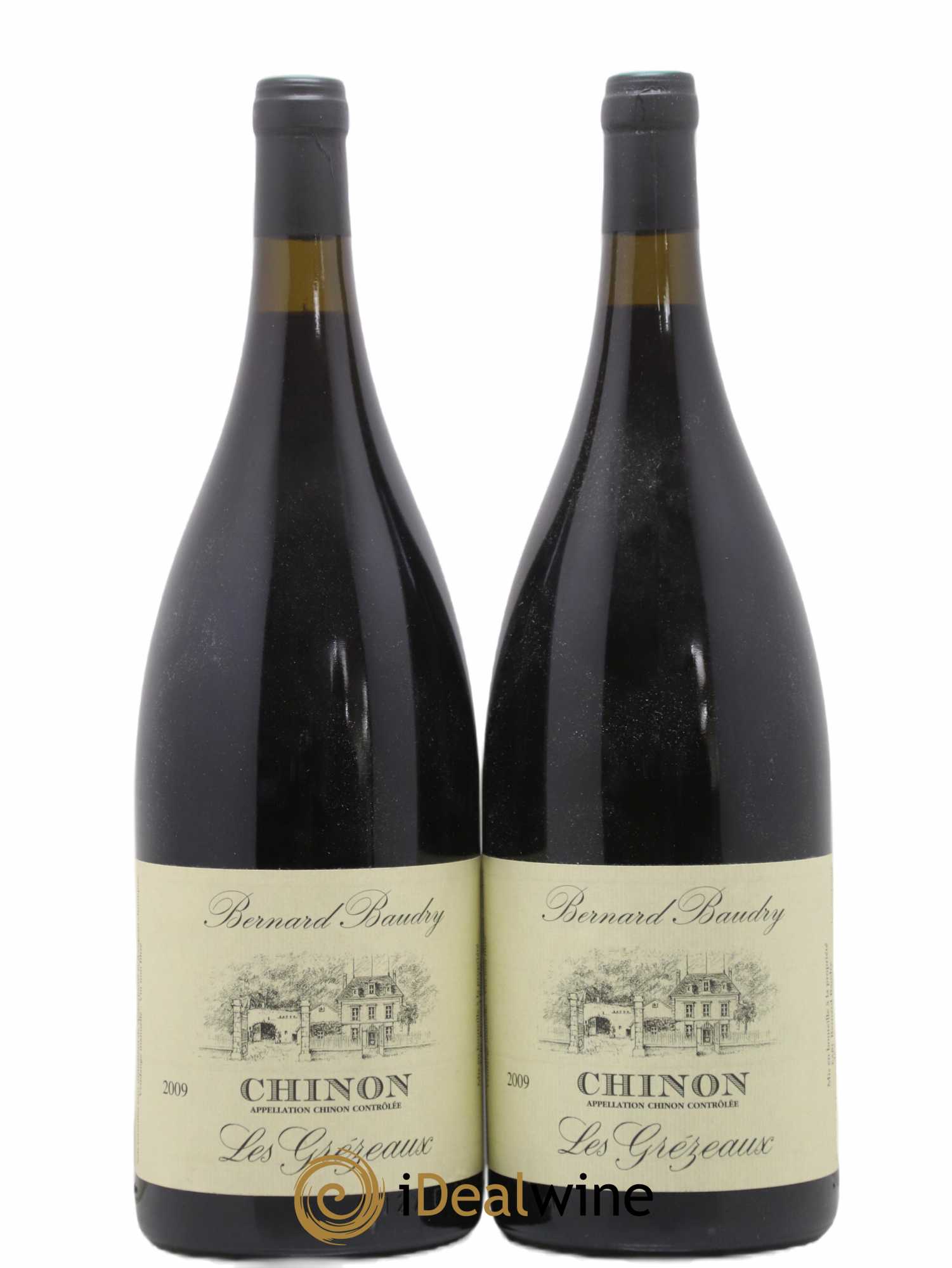 Chinon Les Grézeaux Bernard Baudry 2009 - Lot de 2 magnums - 0