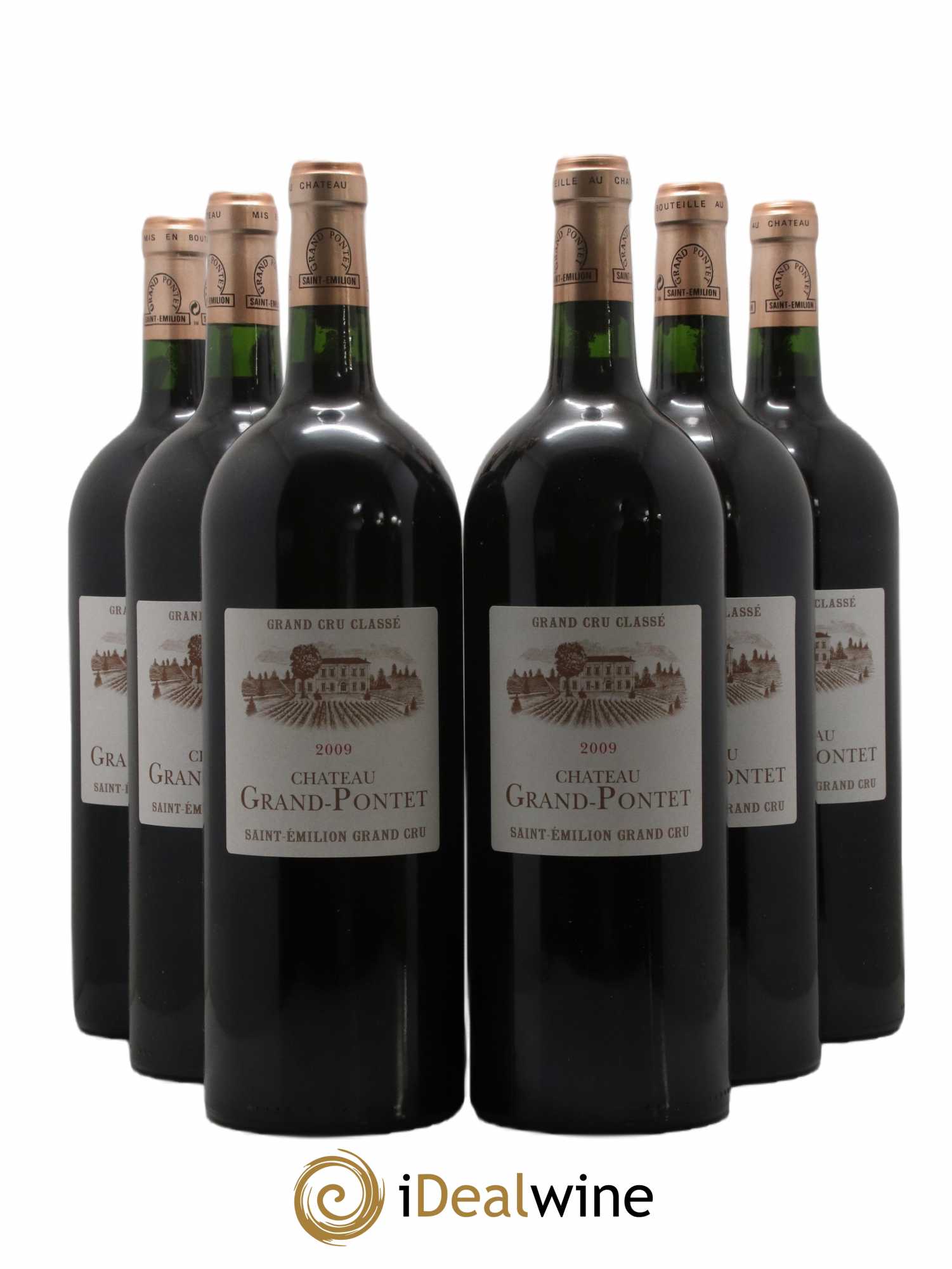Château Grand Pontet Grand Cru Classé 2009 - Lot de 6 magnums - 0