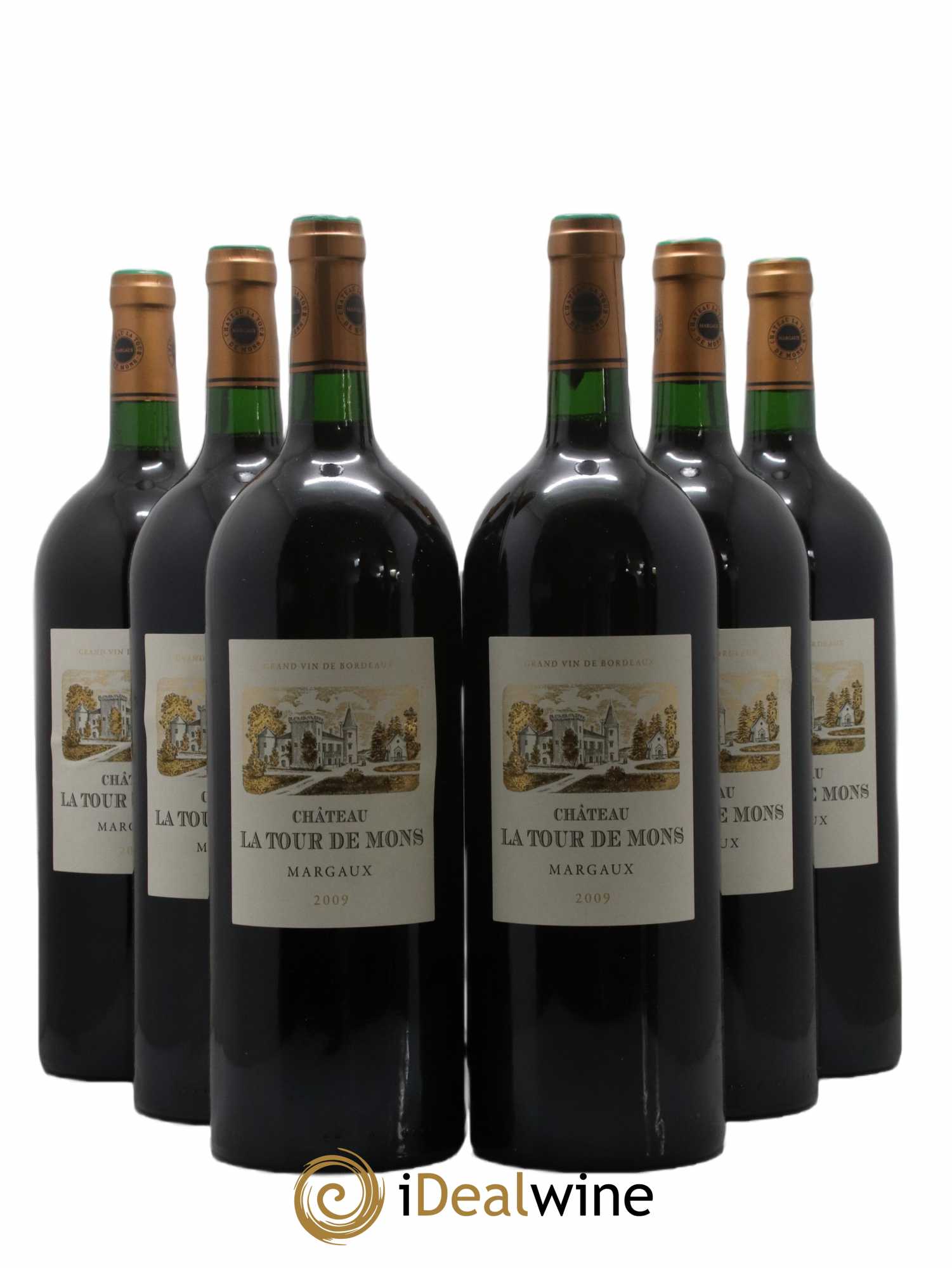 Château la Tour de Mons Cru Bourgeois 2009 - Lot de 6 magnums - 0