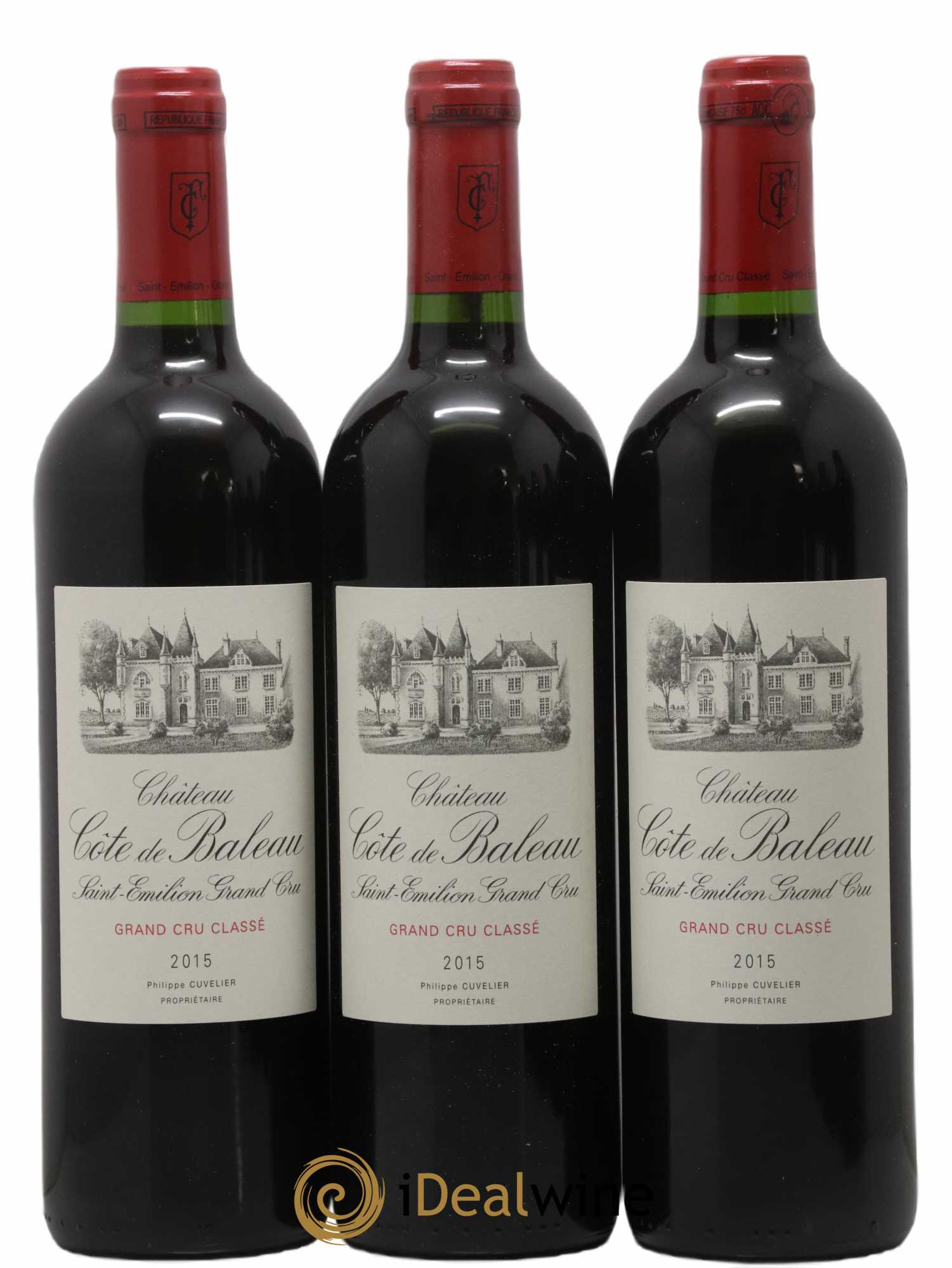 Château Côte de Baleau Grand Cru Classé 2015 - Lot de 6 bouteilles - 1