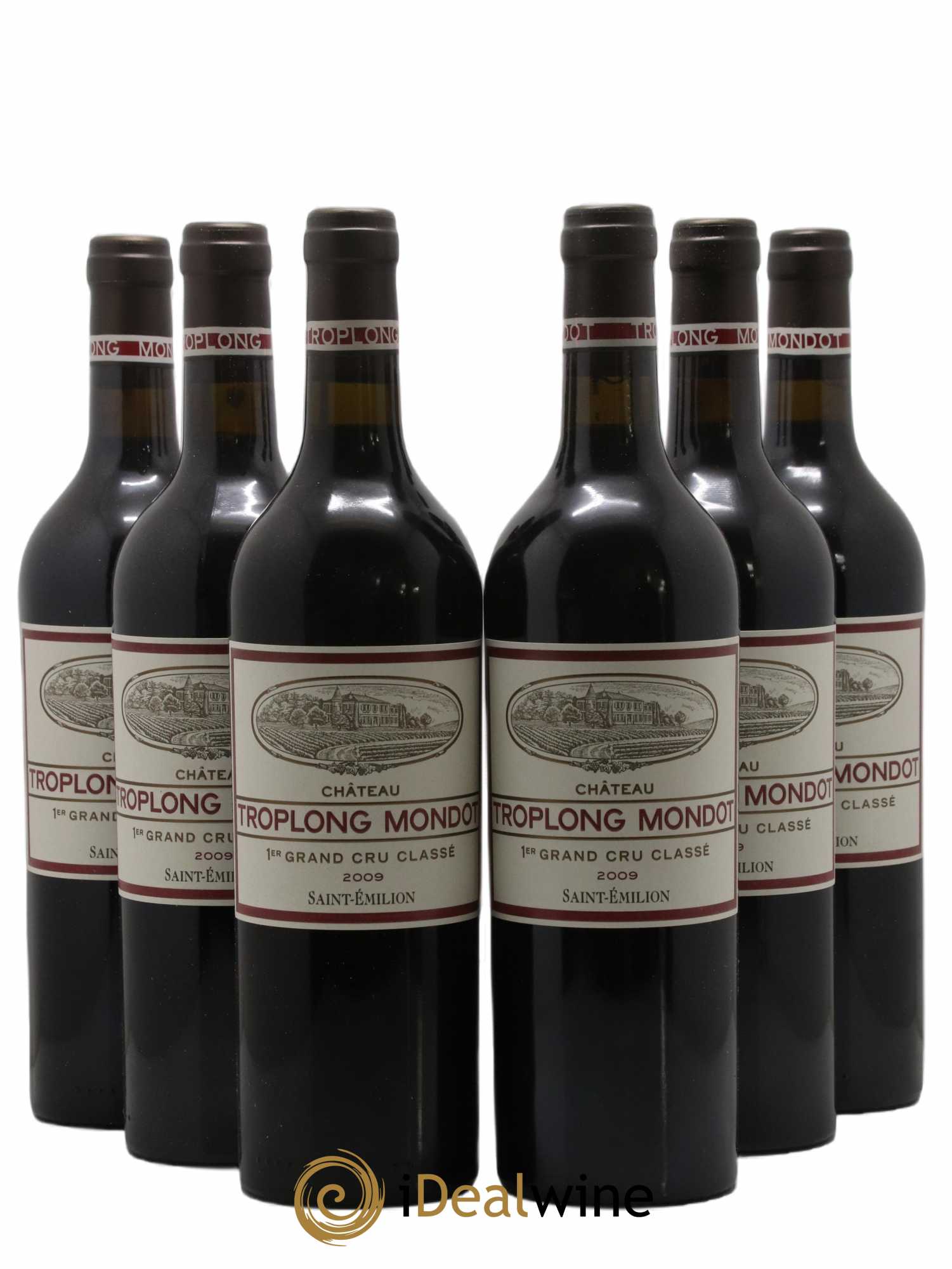Château Troplong Mondot 1er Grand Cru Classé B 2009 - Lot de 6 bouteilles - 0