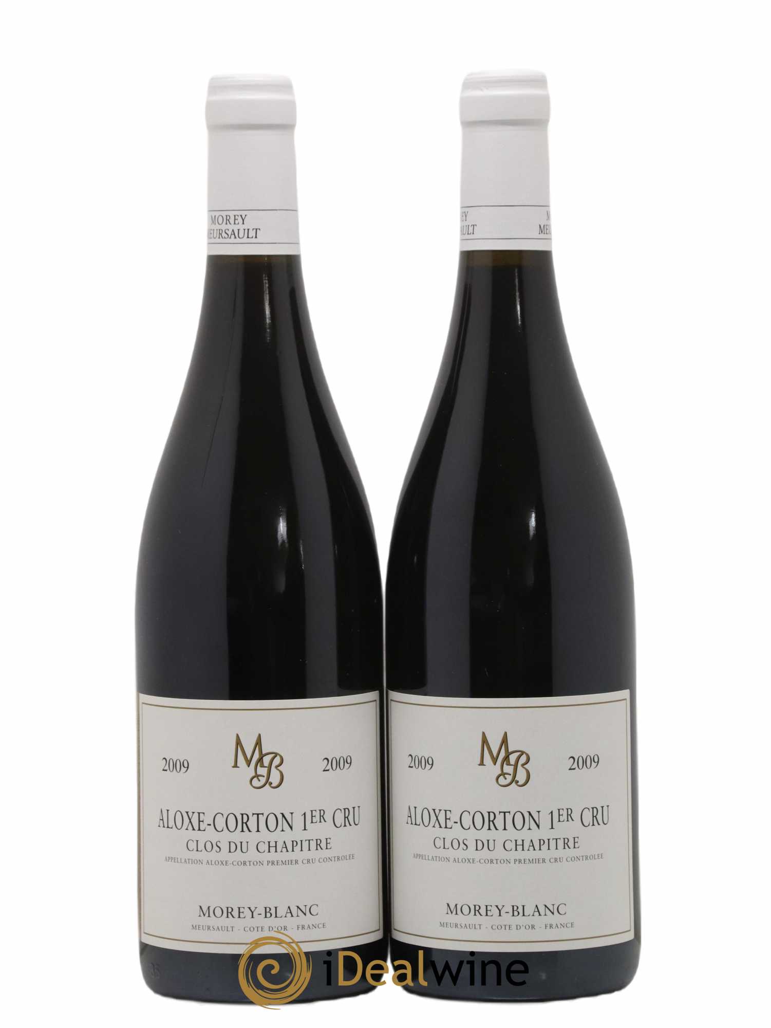 Aloxe-Corton 1er Cru Clos du Chapitre Morey-Blanc 2009 - Lot de 2 bouteilles - 0