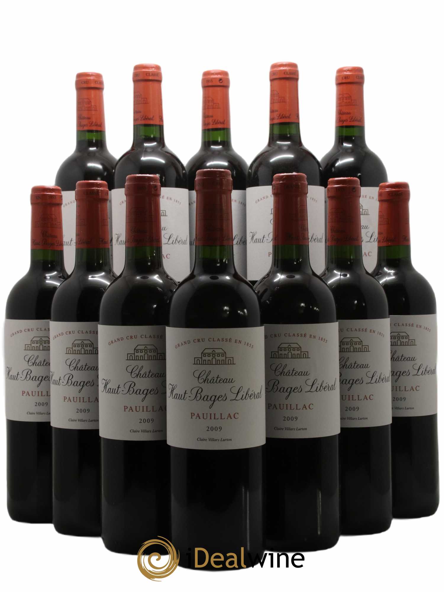 Château Haut Bages Libéral 5ème Grand Cru Classé 2009 - Lot de 12 bouteilles - 0
