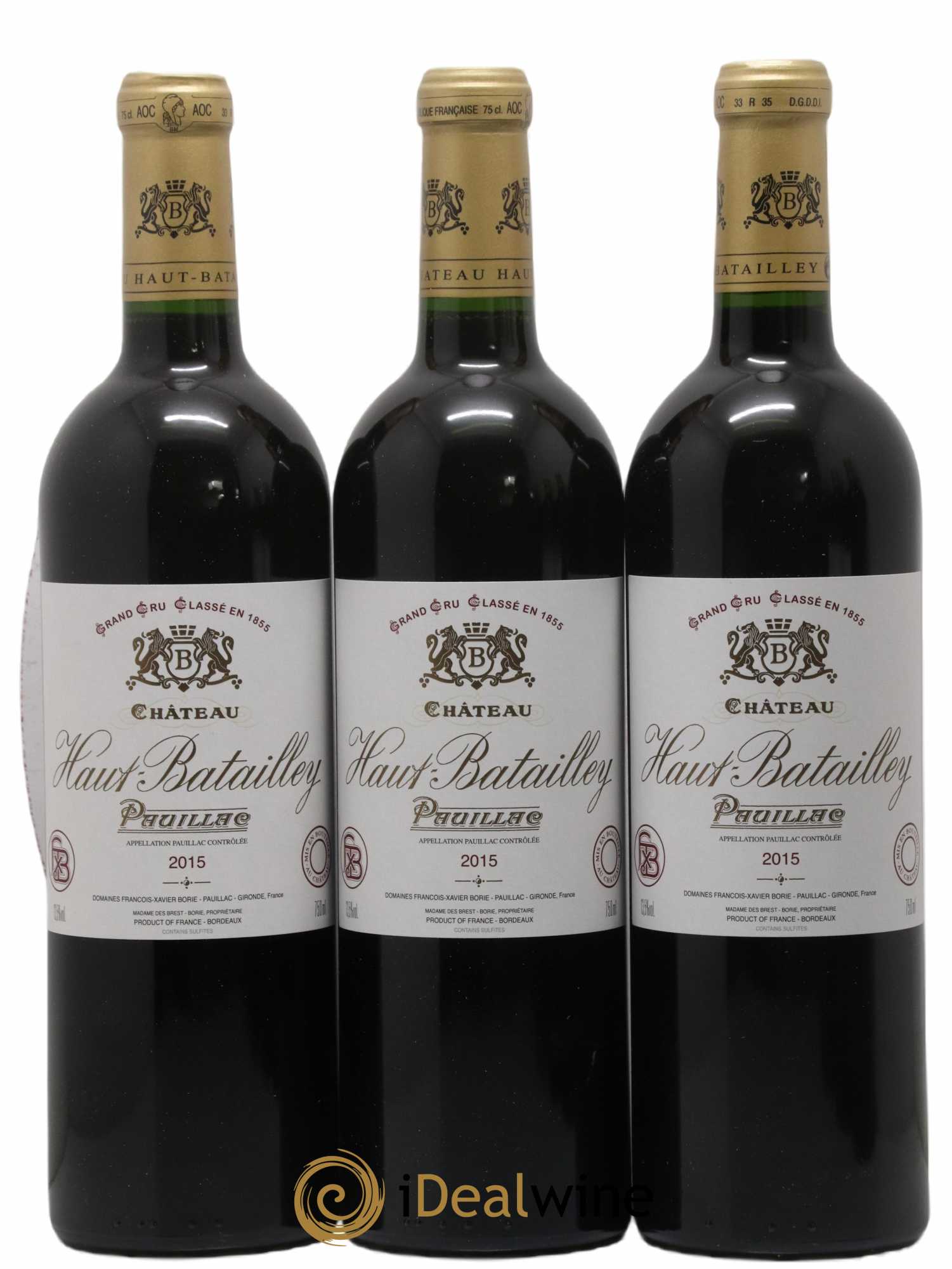 Château Haut Batailley 5ème Grand Cru Classé 2015 - Lot de 6 bouteilles - 1