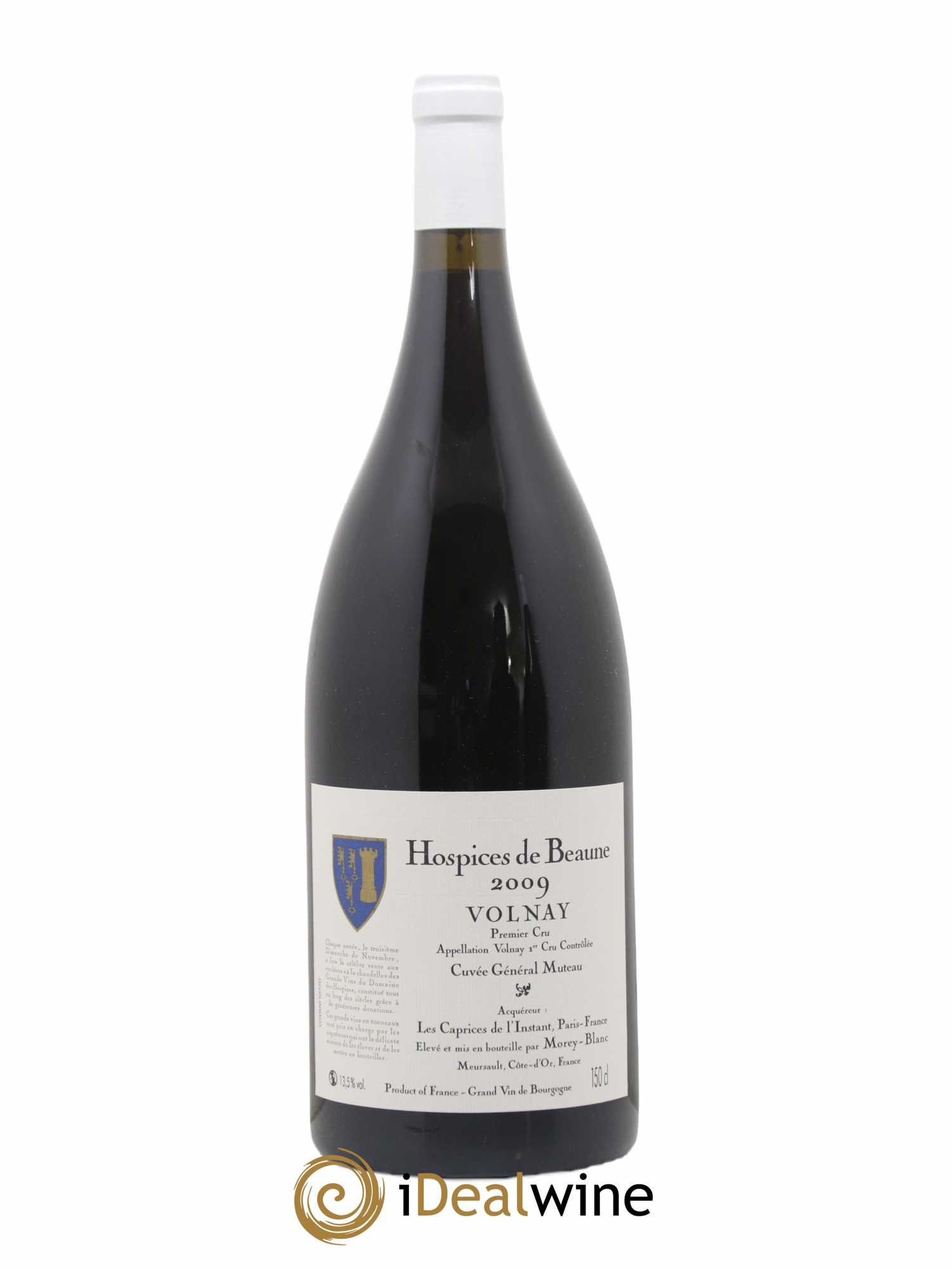 Volnay 1er Cru Cuvée Général Muteau Hospices de Beaune Morey-Blanc 2009 - Lot de 1 magnum - 0