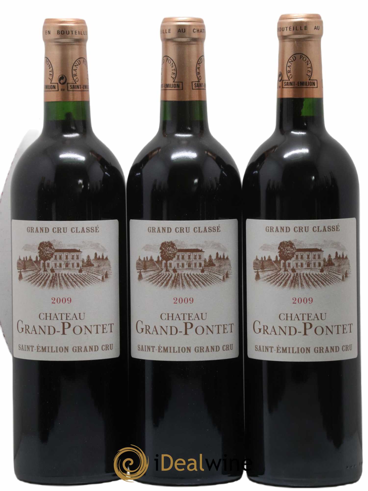 Château Grand Pontet Grand Cru Classé 2009 - Lot of 12 bottles - 1