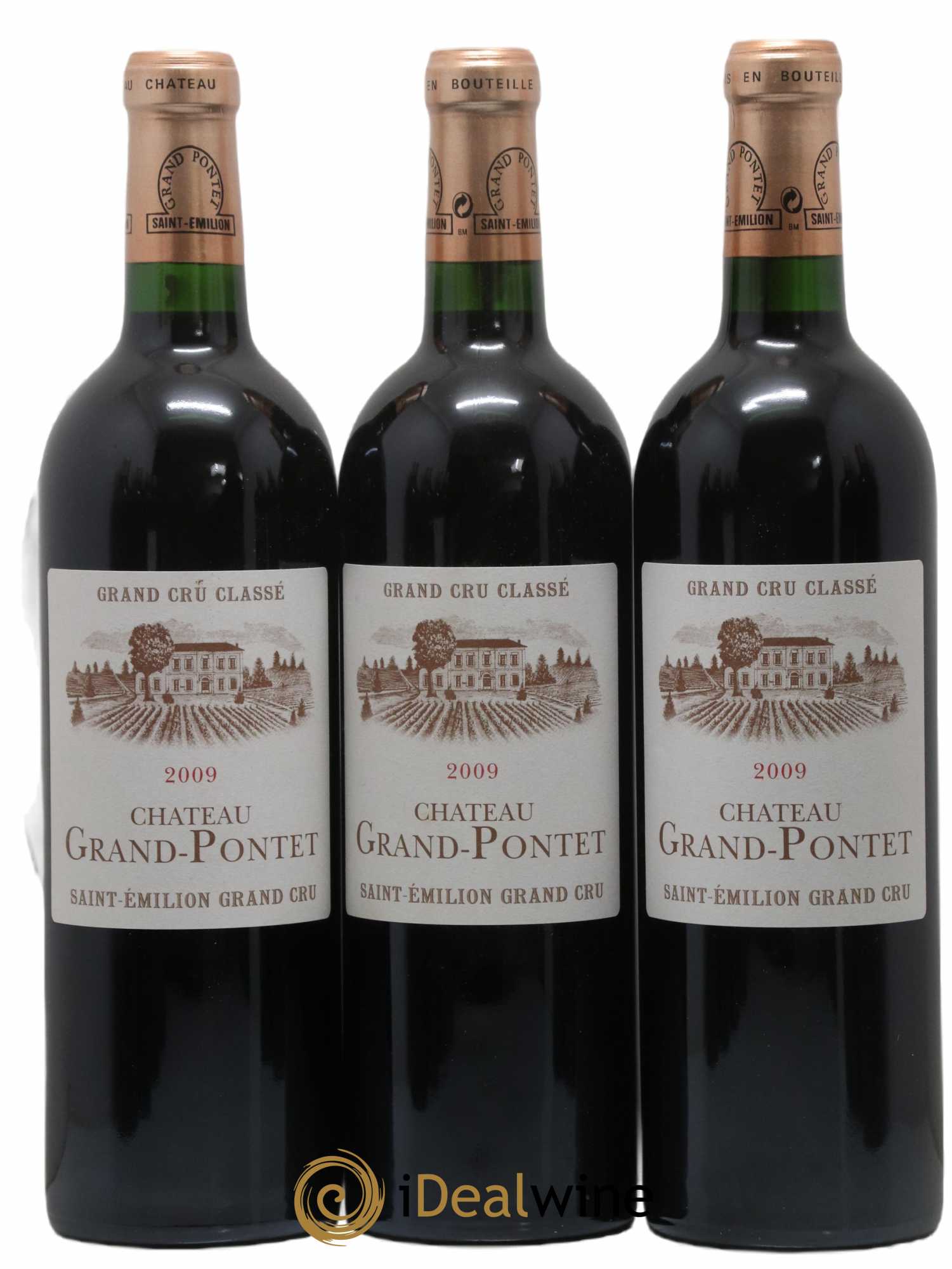 Château Grand Pontet Grand Cru Classé 2009 - Lot of 12 bottles - 2