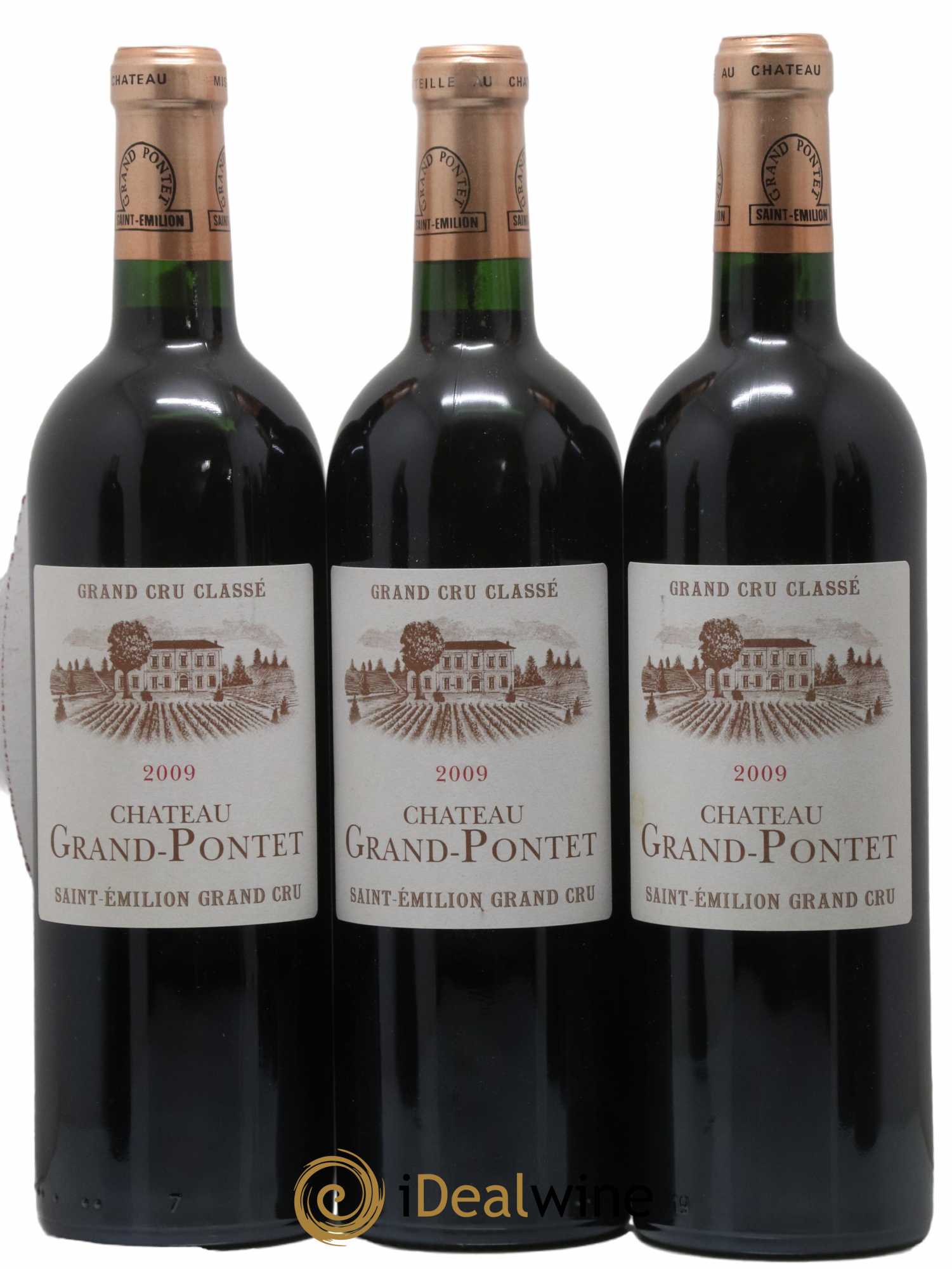 Château Grand Pontet Grand Cru Classé 2009 - Lot of 12 bottles - 3