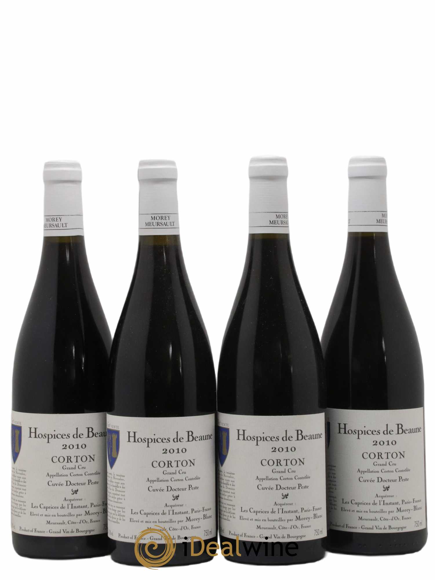 Corton Grand Cru Cuvee Du Docteur Peste Hospices De Beaune Morey-Blanc 2010 - Lot de 4 bouteilles - 0