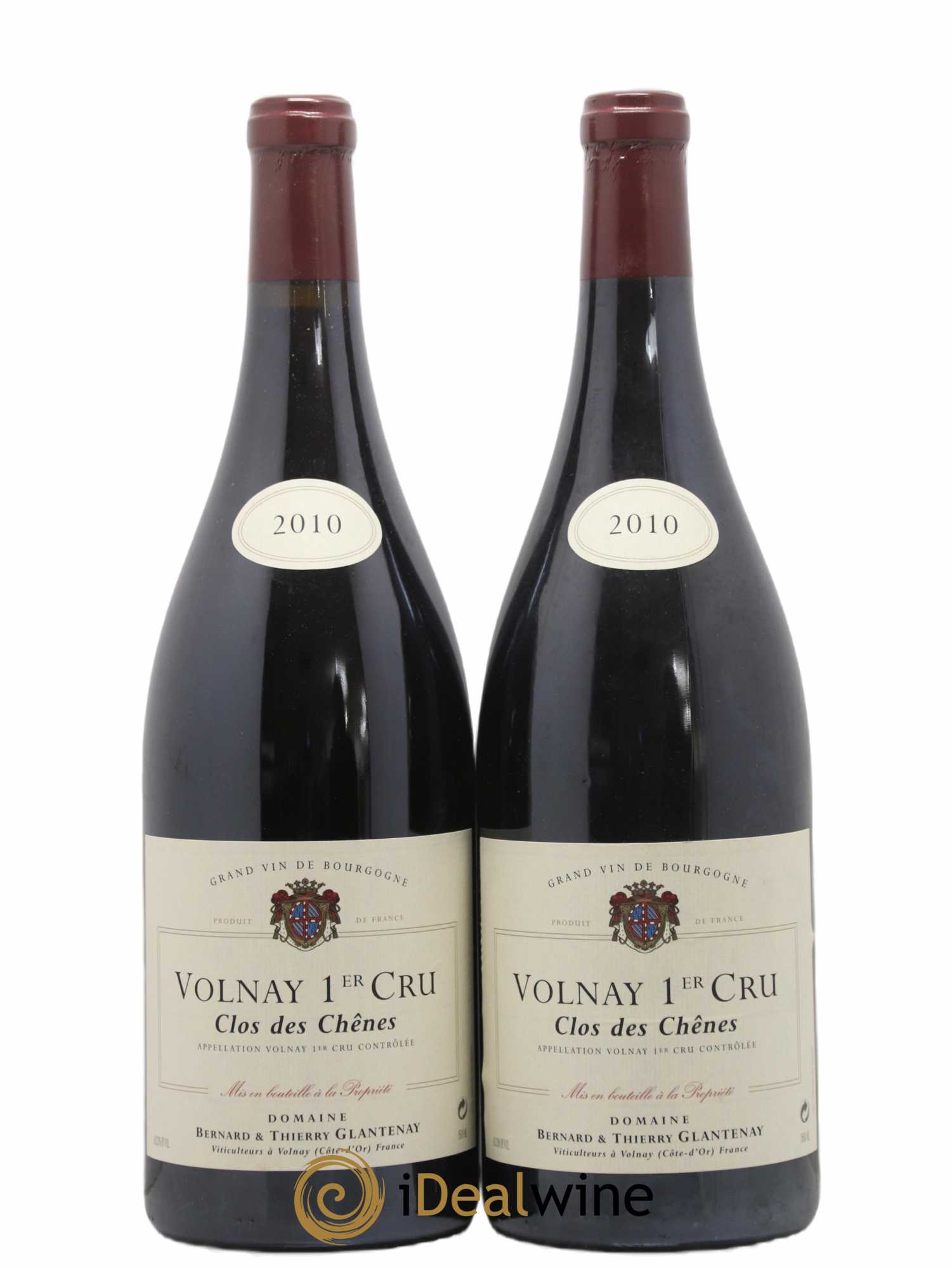 Volnay 1er Cru Clos des Chênes Bernard et Thierry Glantenay (Domaine) 2010 - Lot de 2 magnums - 0
