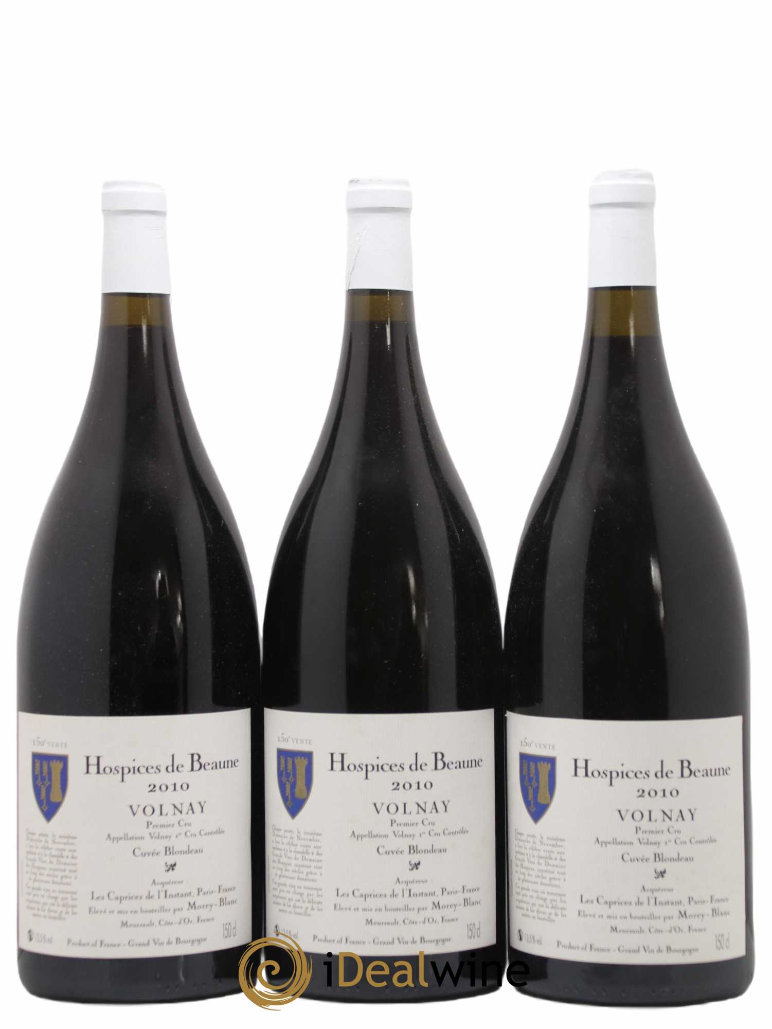 Volnay 1er Cru Cuvee Blondeau Hospices De Beaune Morey-Blanc 2010 - Lot de 3 magnums - 0