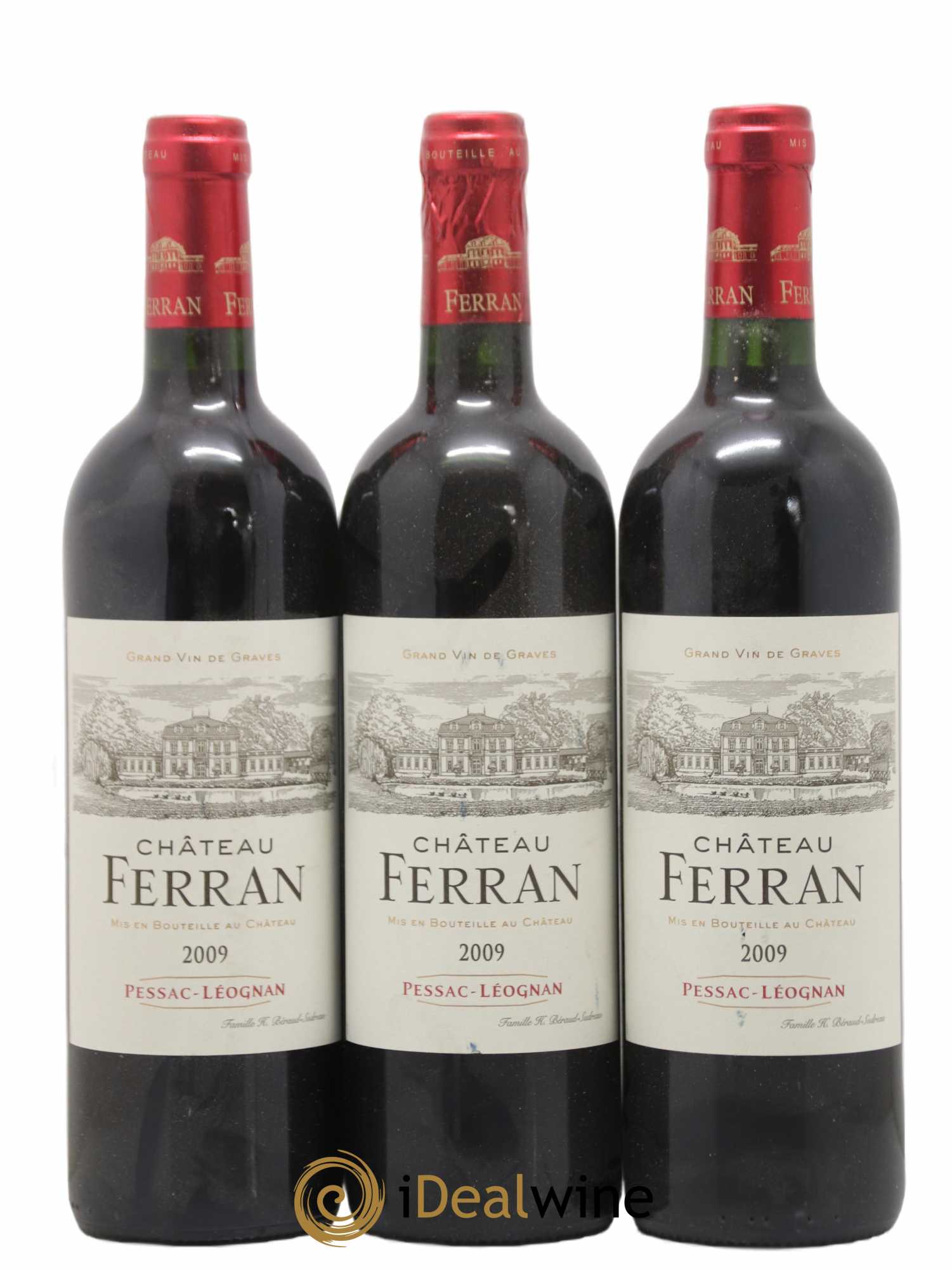 Pessac-Léognan Château Ferran 2009 - Lot de 3 bouteilles - 0