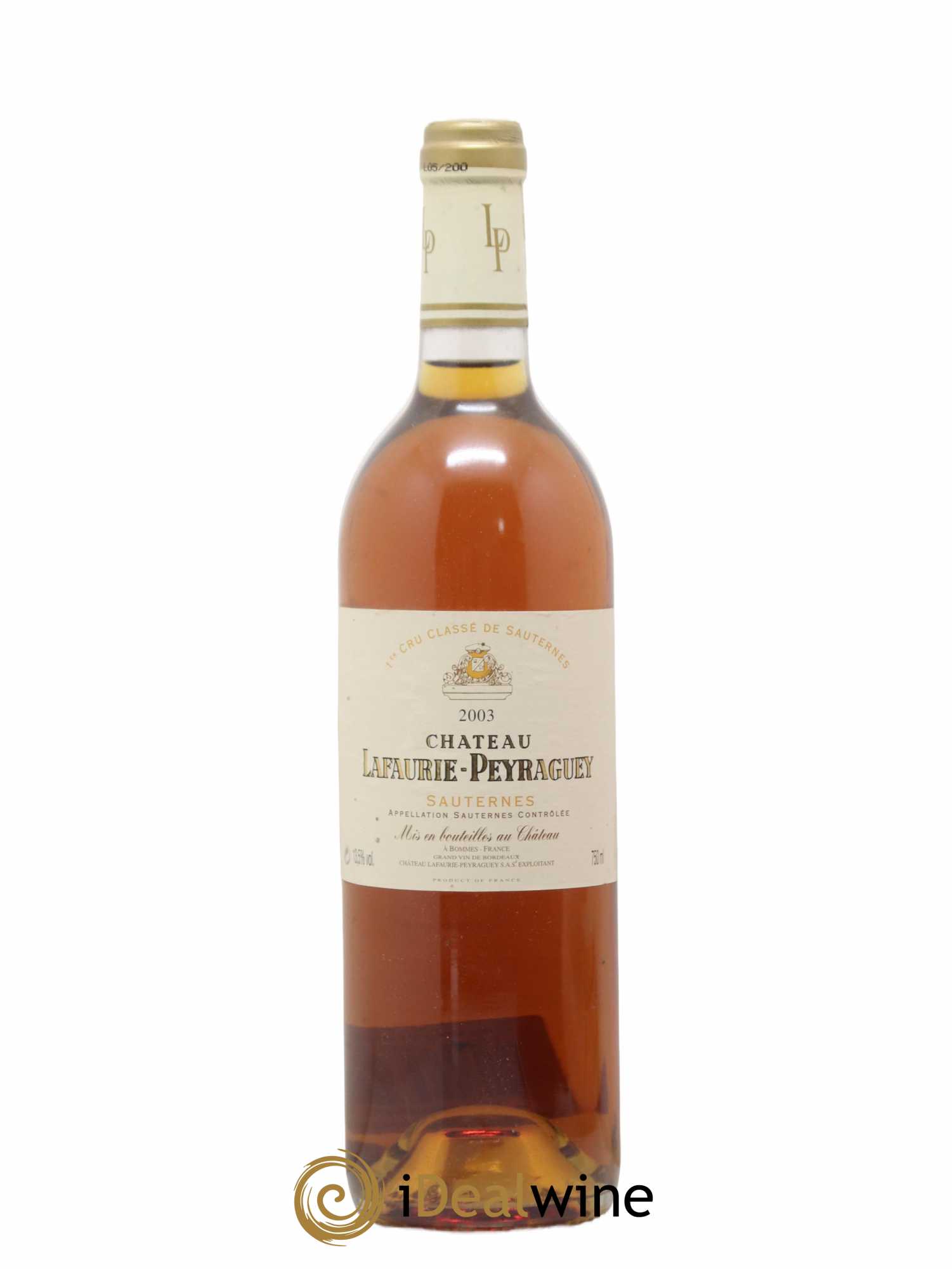 Château Lafaurie-Peyraguey 1er Grand Cru Classé 2003 - Lot de 1 bouteille - 0