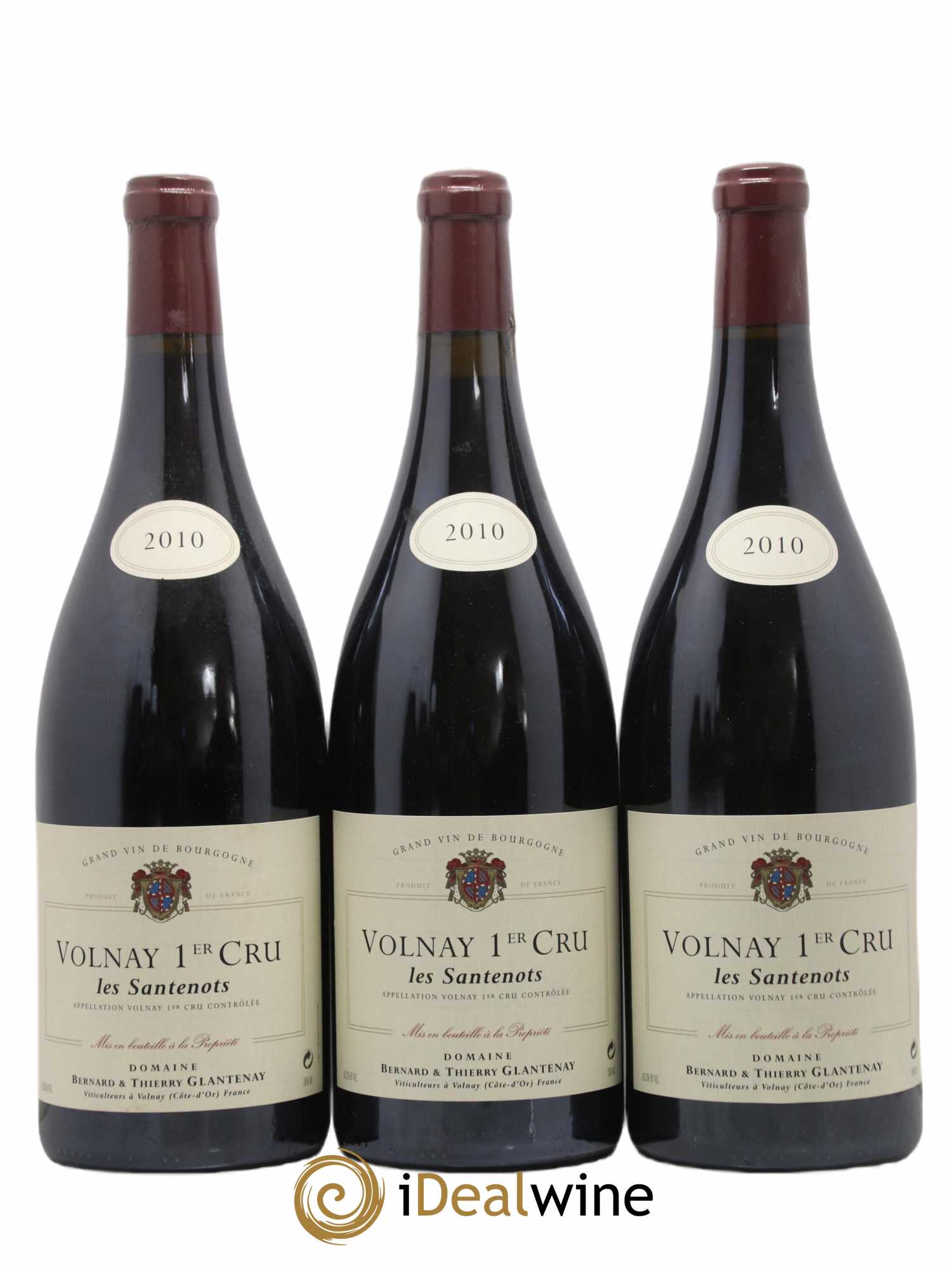 Volnay 1er Cru Les Santenots Bernard et Thierry Glantenay (Domaine) 2010 - Lot de 3 magnums - 0