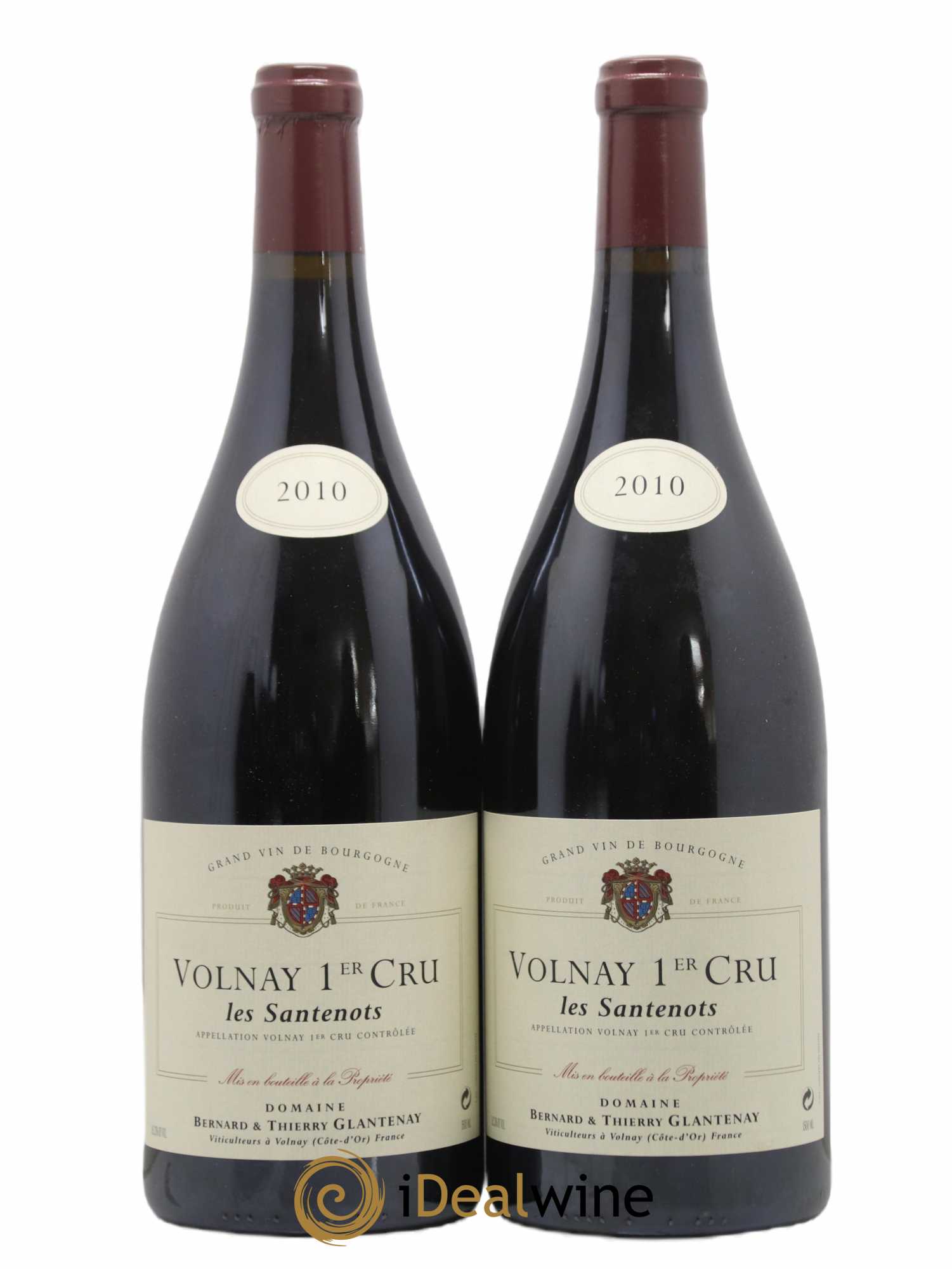 Volnay 1er Cru Les Santenots Bernard et Thierry Glantenay (Domaine) 2010 - Lot de 2 magnums - 0