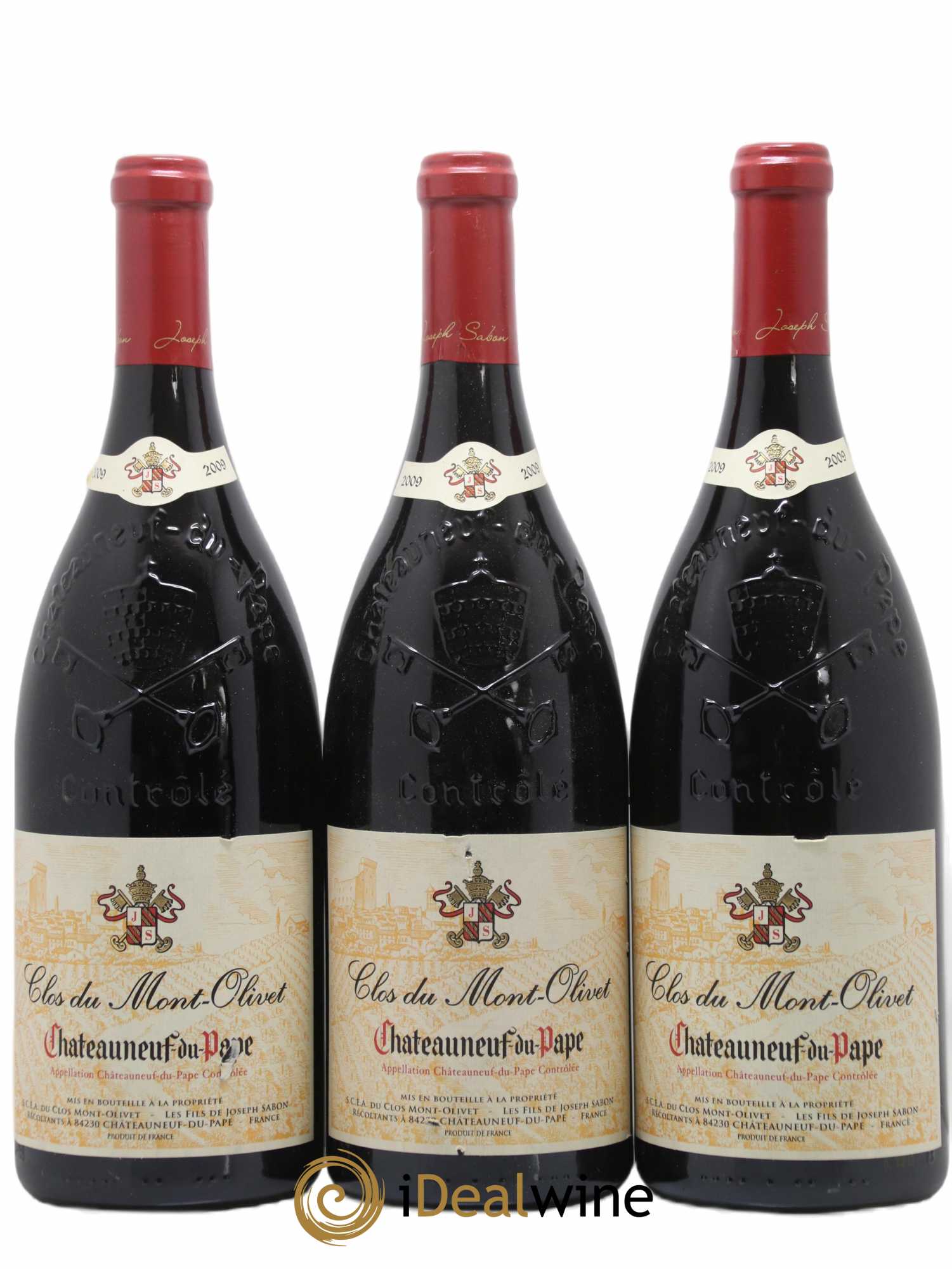 Châteauneuf-du-Pape Clos du Mont-Olivet 2009 - Lot de 3 magnums - 0