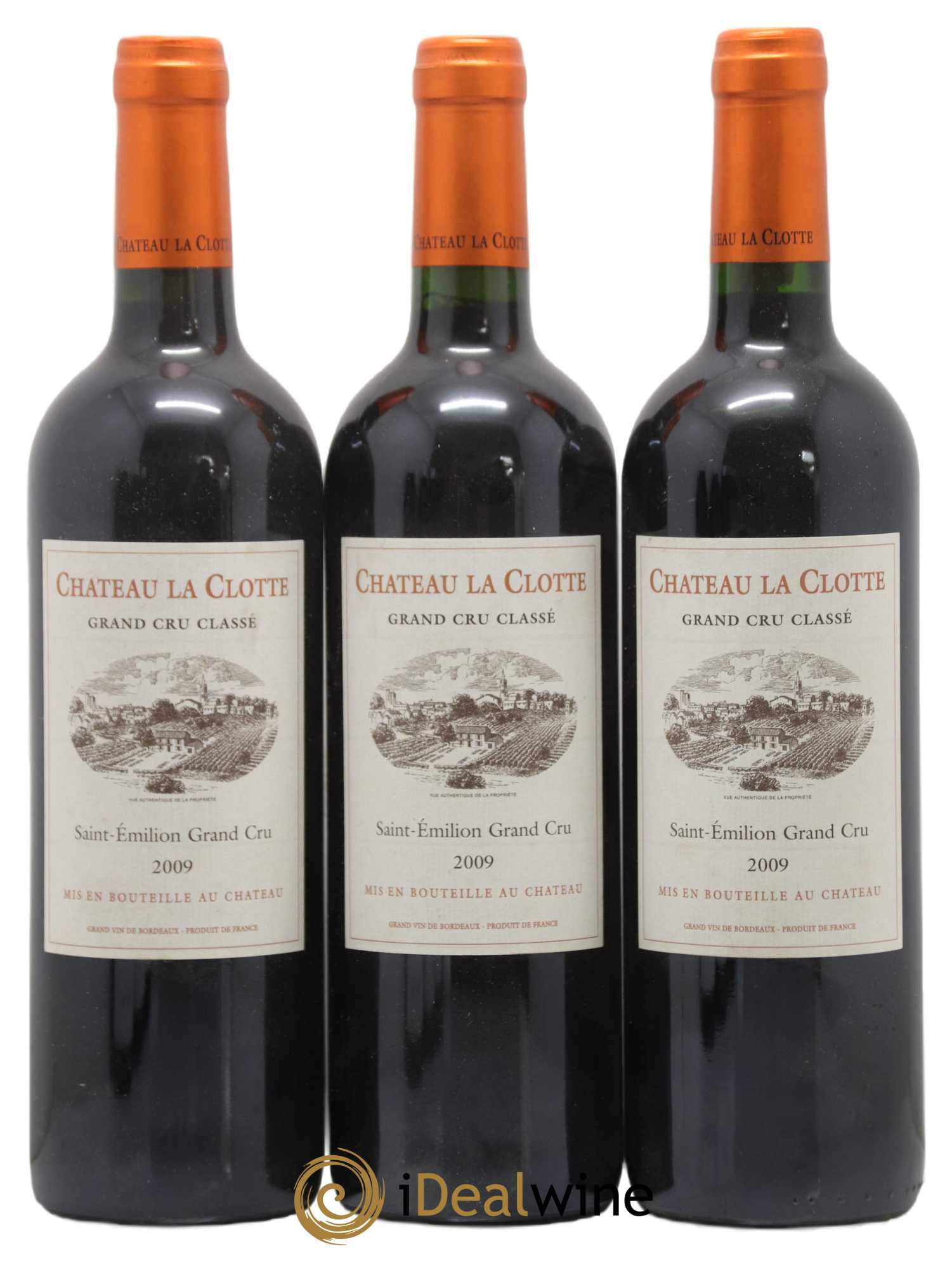 Château la Clotte 2009 - Lot de 3 bouteilles - 0