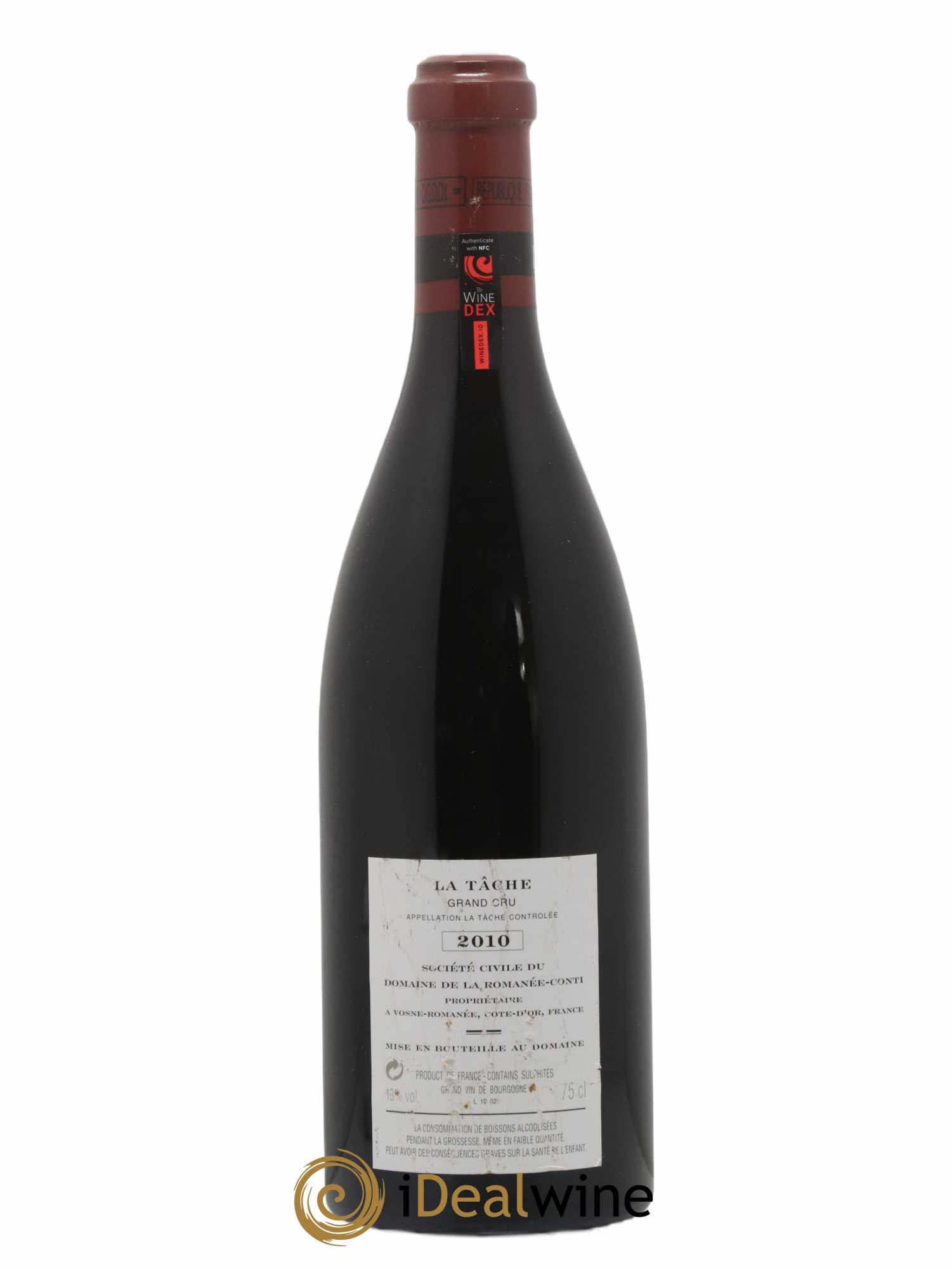 La Tâche Grand Cru Domaine de la Romanée-Conti 2010 - Lot of 1 bottle - 1