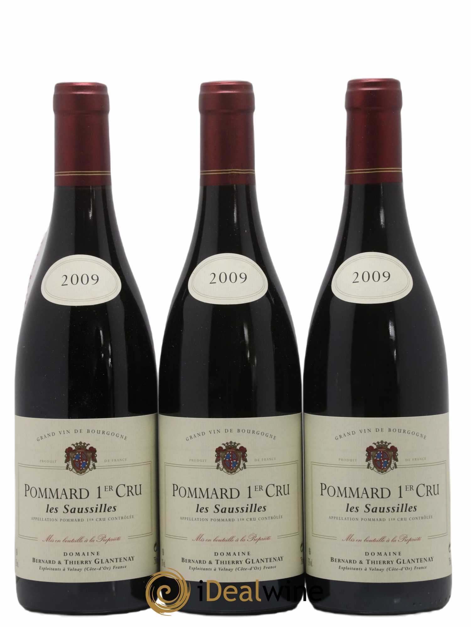 Pommard 1er Cru Les Saussilles Bernard et Thierry Glantenay (Domaine) 2009 - Lot de 3 bouteilles - 0