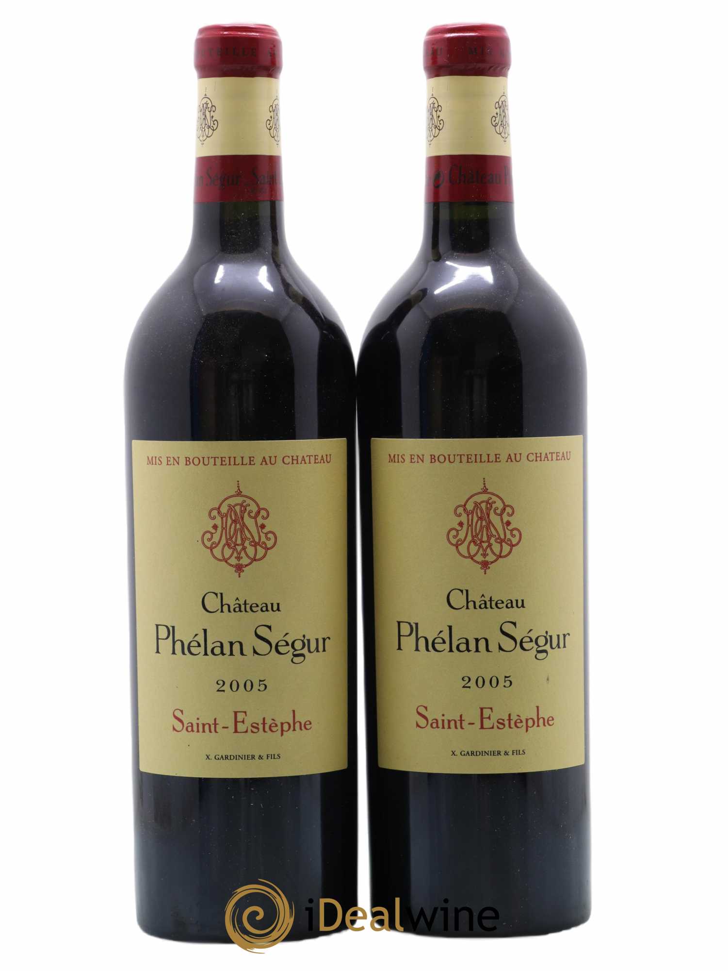 Château Phélan Ségur 2005 - Lot de 2 bouteilles - 0